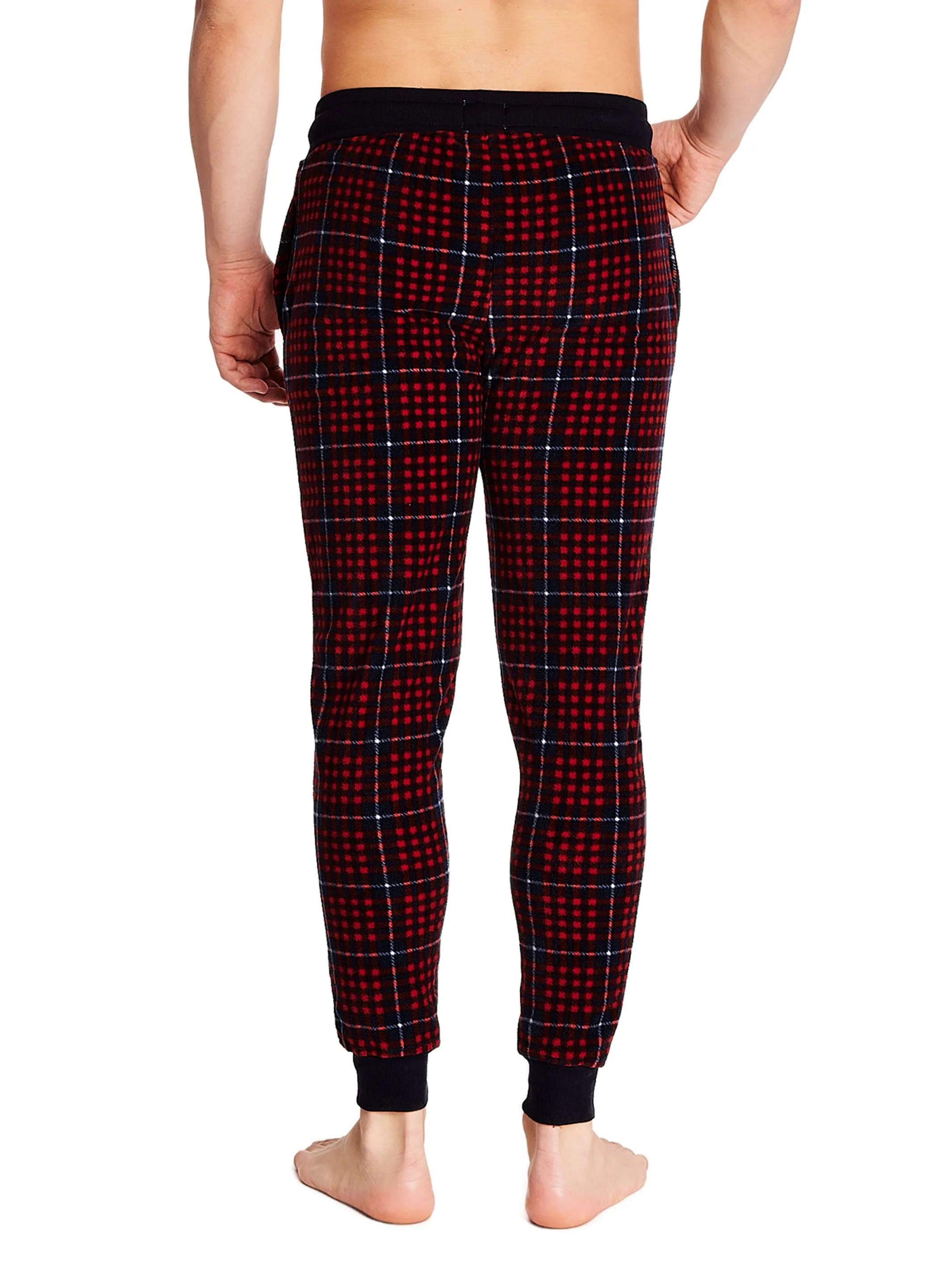 MICROFLEECE JOGGER | RIBBON RED PLAID sold by Joe Boxer product image thumbnail 3