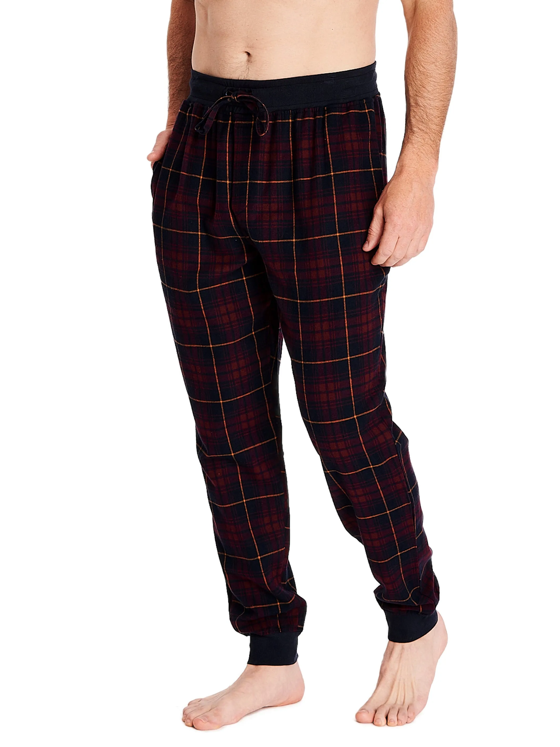 FLANNEL JOGGER | DEEP WISTERIA PLAID sold by Joe Boxer product image thumbnail 2
