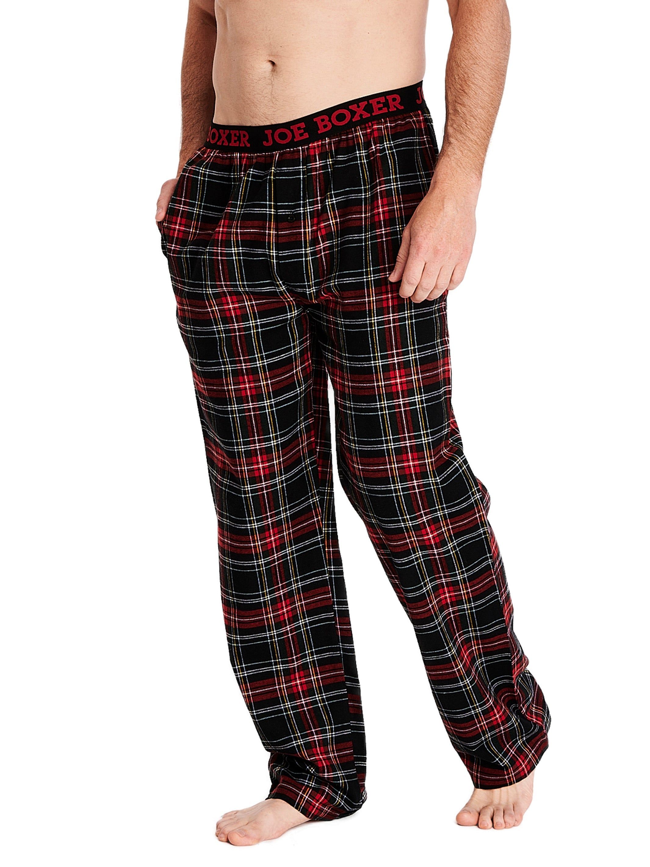 CLASSIC FLANNEL PANT | RED/BLACK PLAID sold by Joe Boxer product image thumbnail 2
