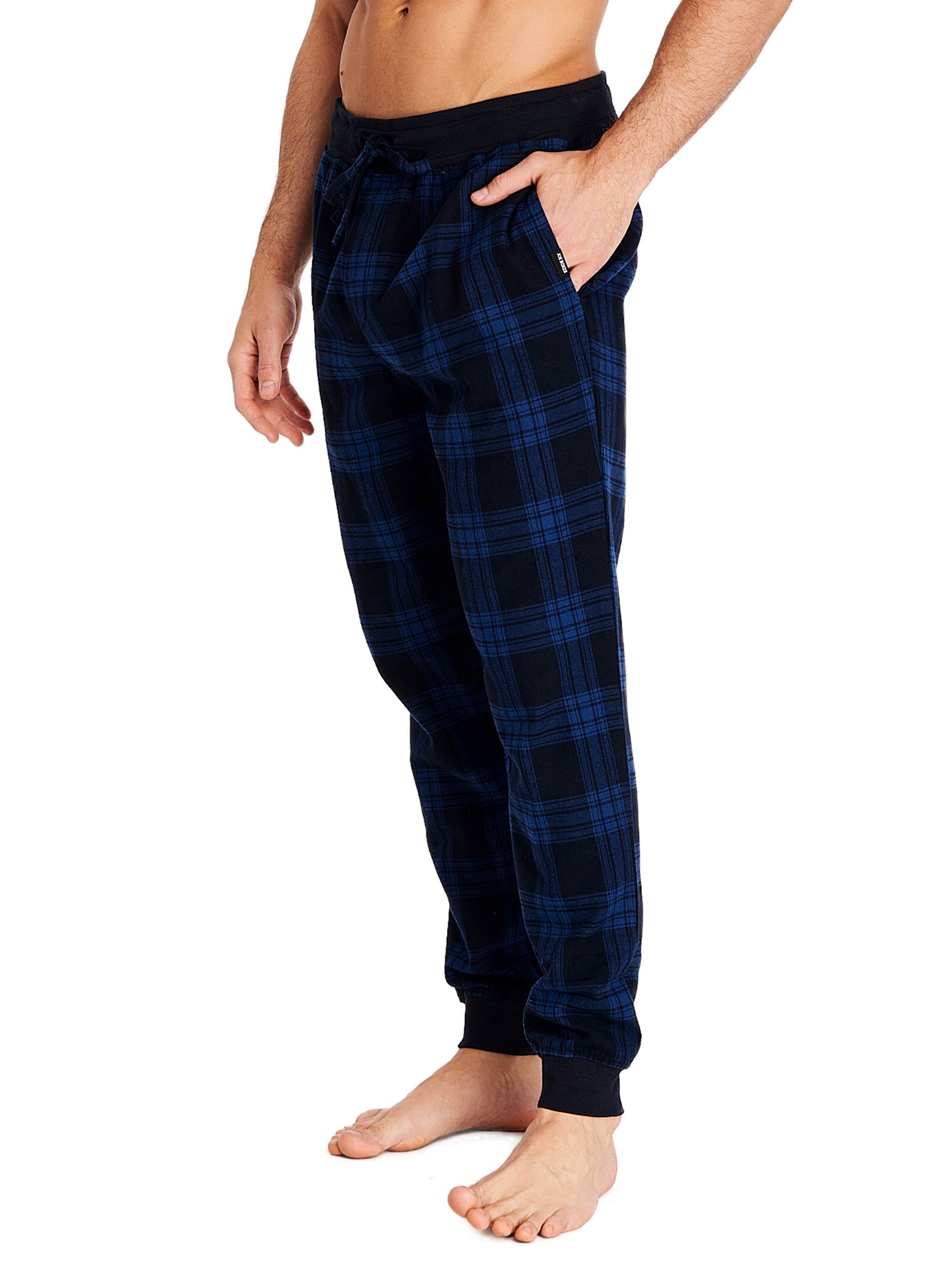 FLANNEL JOGGER | NAVY/BLUE PLAID sold by Joe Boxer product image thumbnail 2