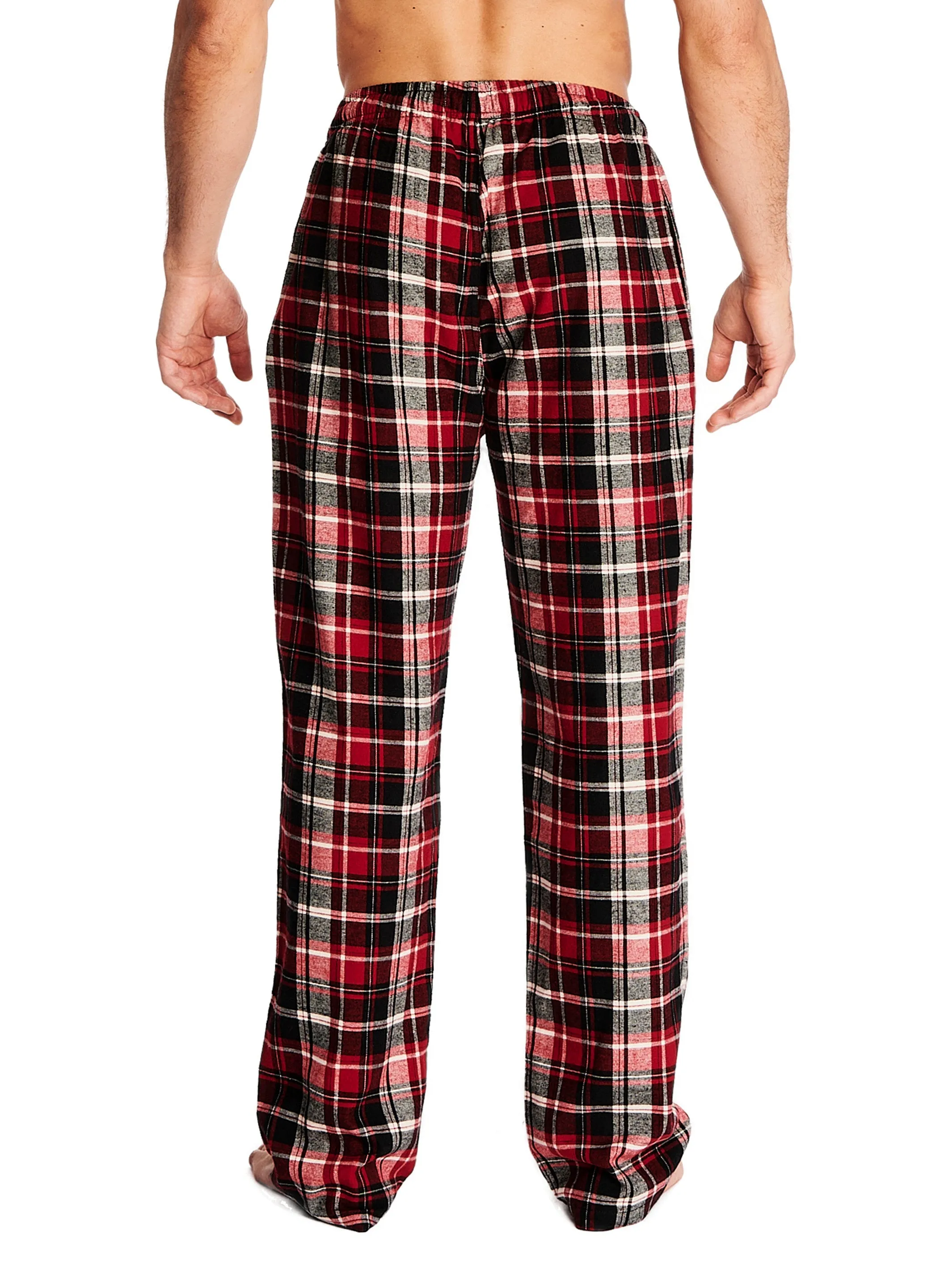 FLANNEL PANT COVERED WAISTBAND | BLACK/RED PLAID sold by Joe Boxer product image thumbnail 3