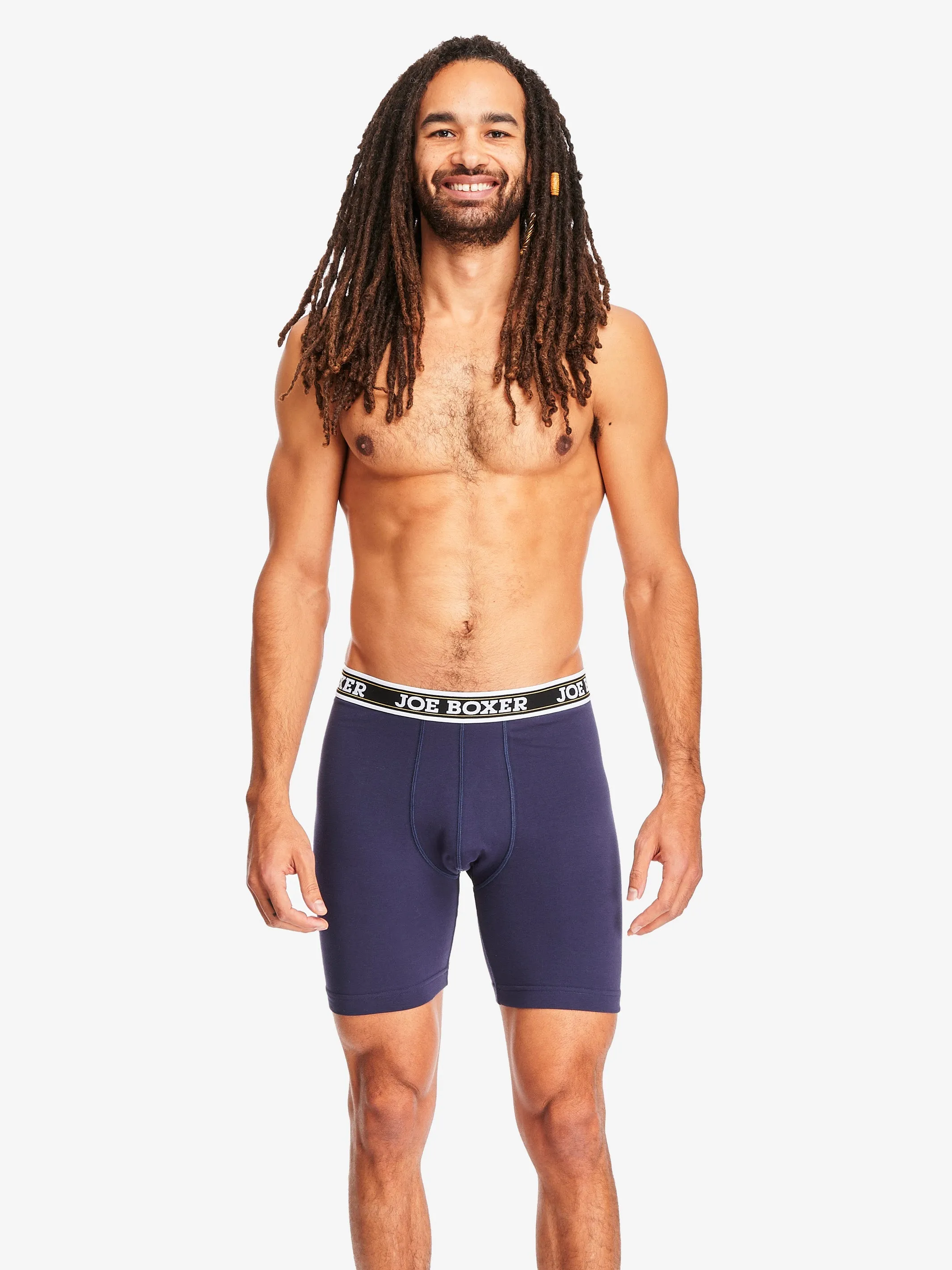 CLASSIC FIT STRETCH - CYCLE SHORTS | 3-PACK NAVY sold by Joe Boxer