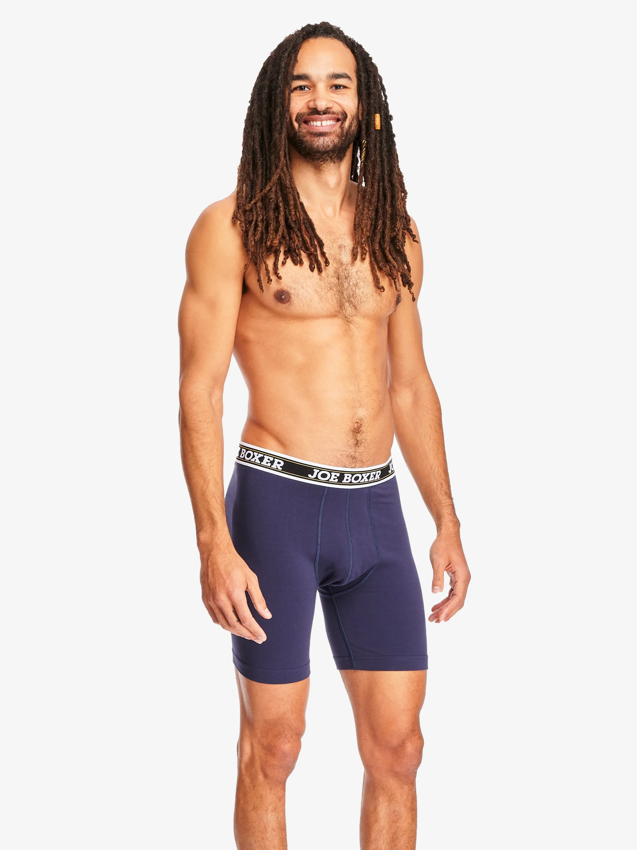 CLASSIC FIT STRETCH - CYCLE SHORTS | 3-PACK NAVY sold by Joe Boxer product image thumbnail 2