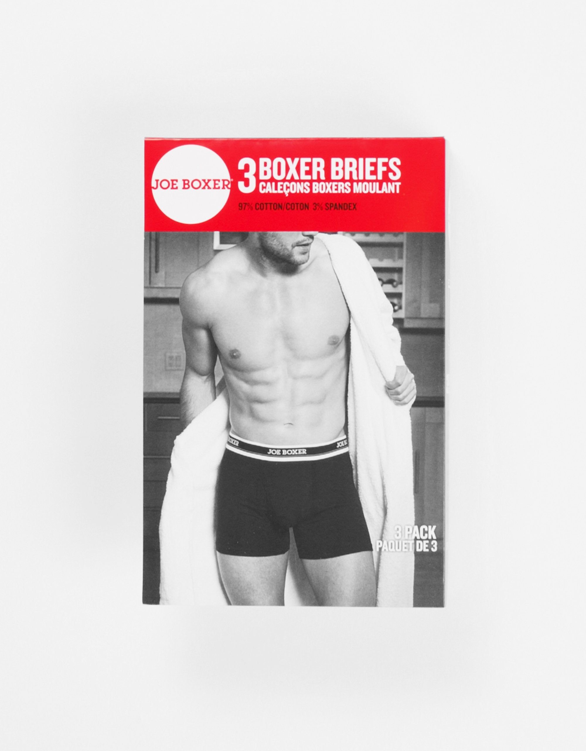 BOXER BRIEFS | BLACK & RED - 3-PACK MODERN sold by Joe Boxer product image thumbnail 2