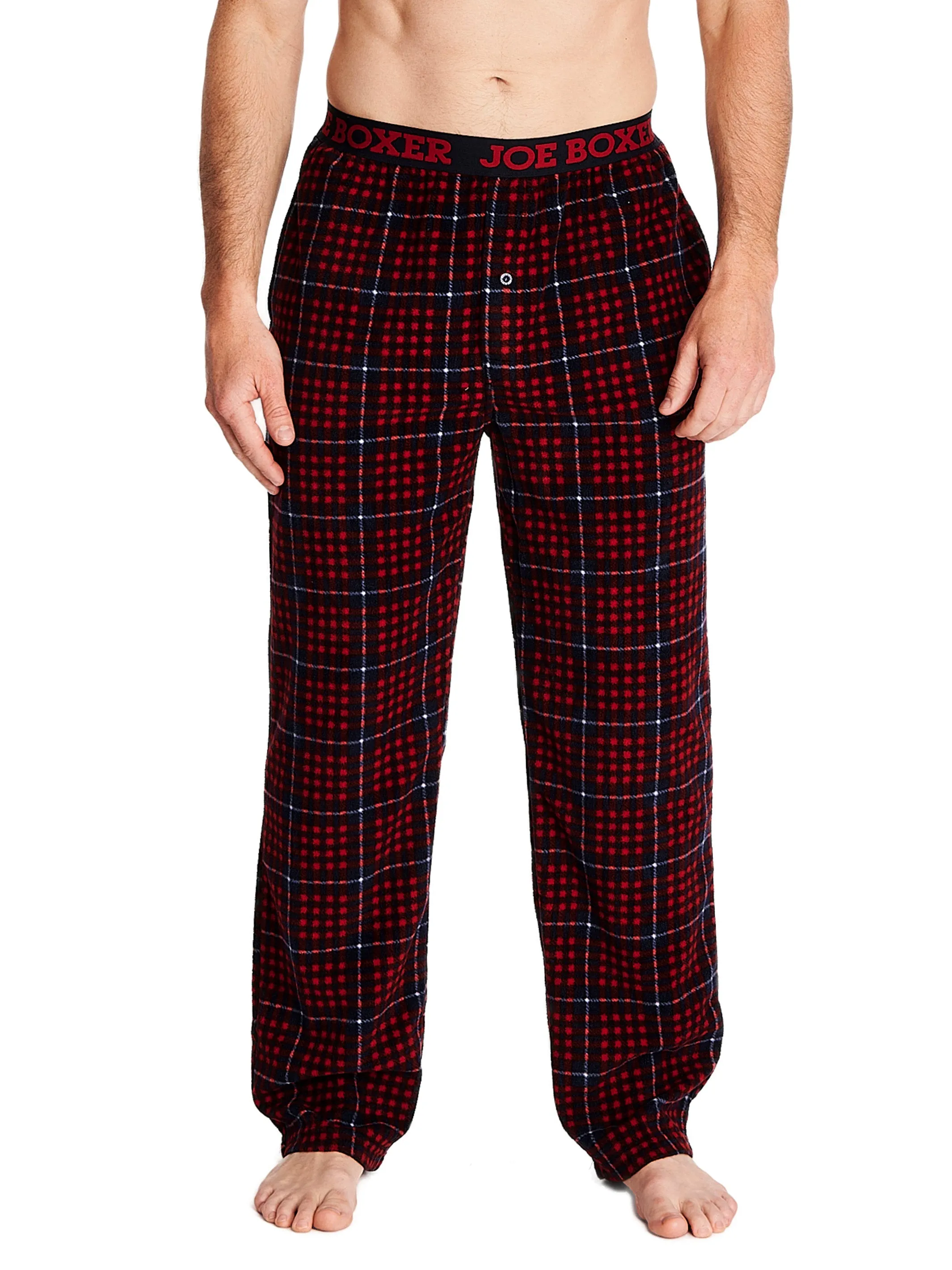 MICROFLEECE PRINTED PANT | RIBBON RED PLAID sold by Joe Boxer