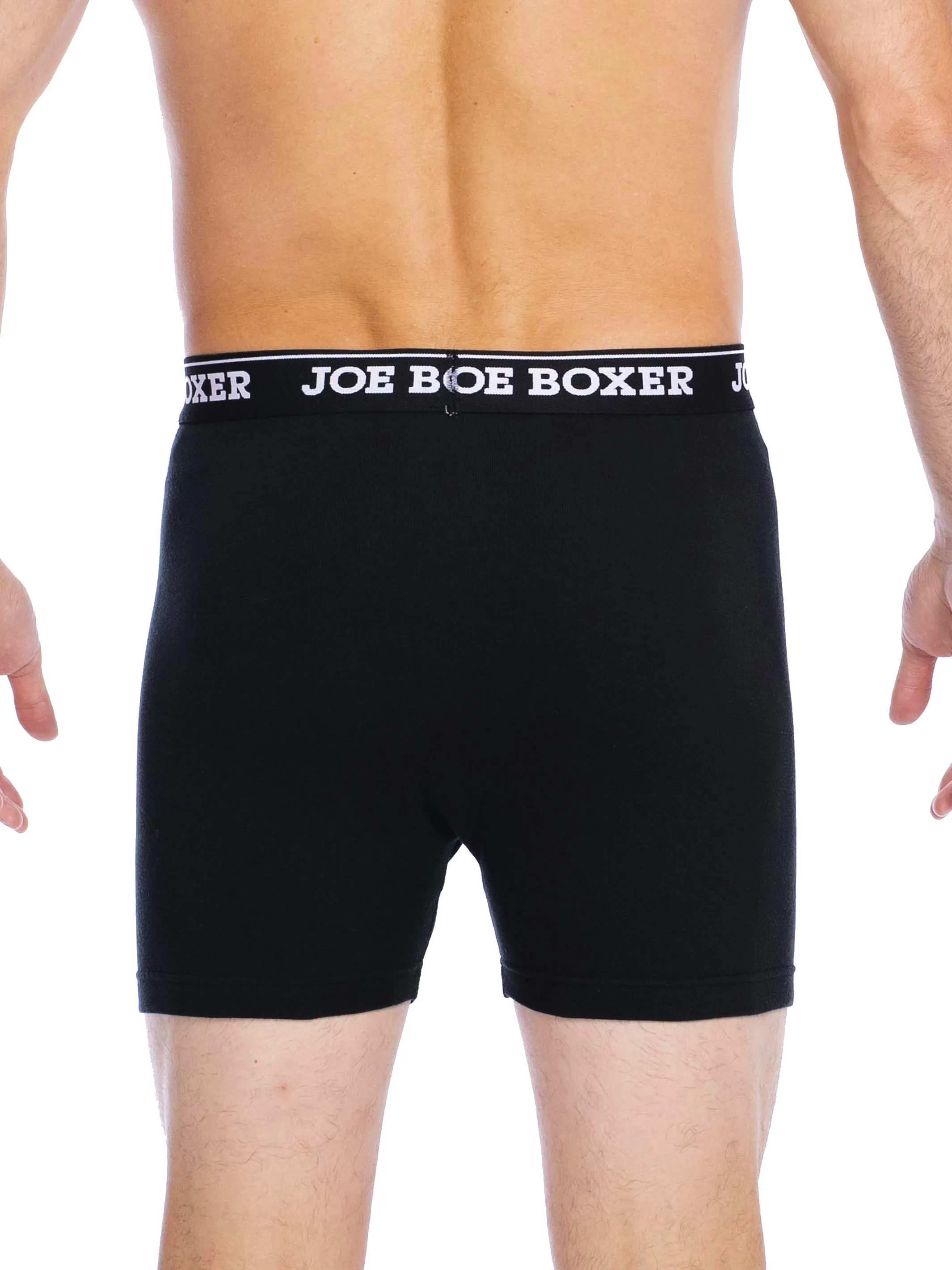 CLASSIC FIT COTTON – FITTED BOXER BRIEFS | 6-PACK BLACK sold by Joe Boxer product image thumbnail 3