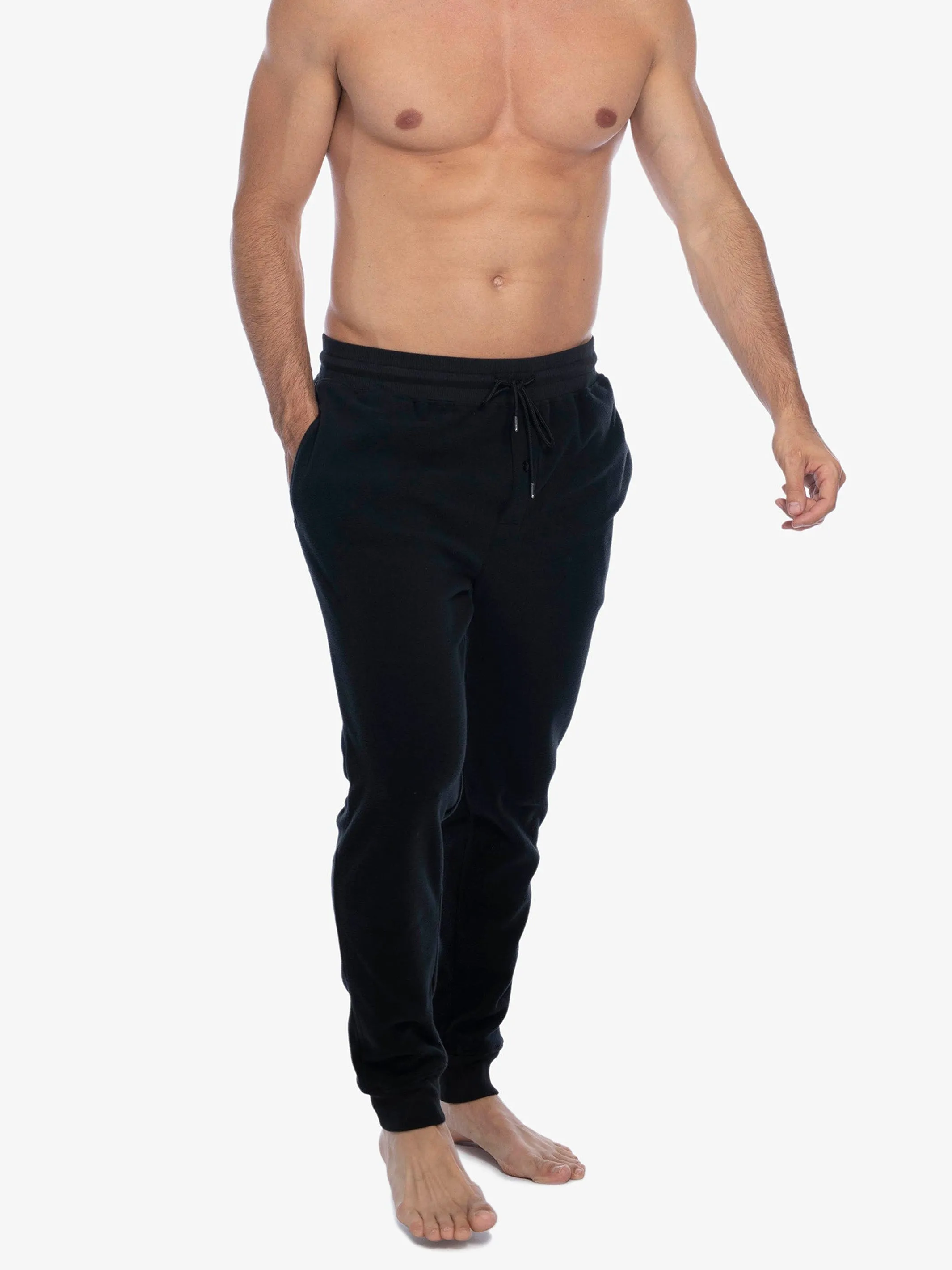MICROFLEECE JOGGER | BLACK sold by Joe Boxer