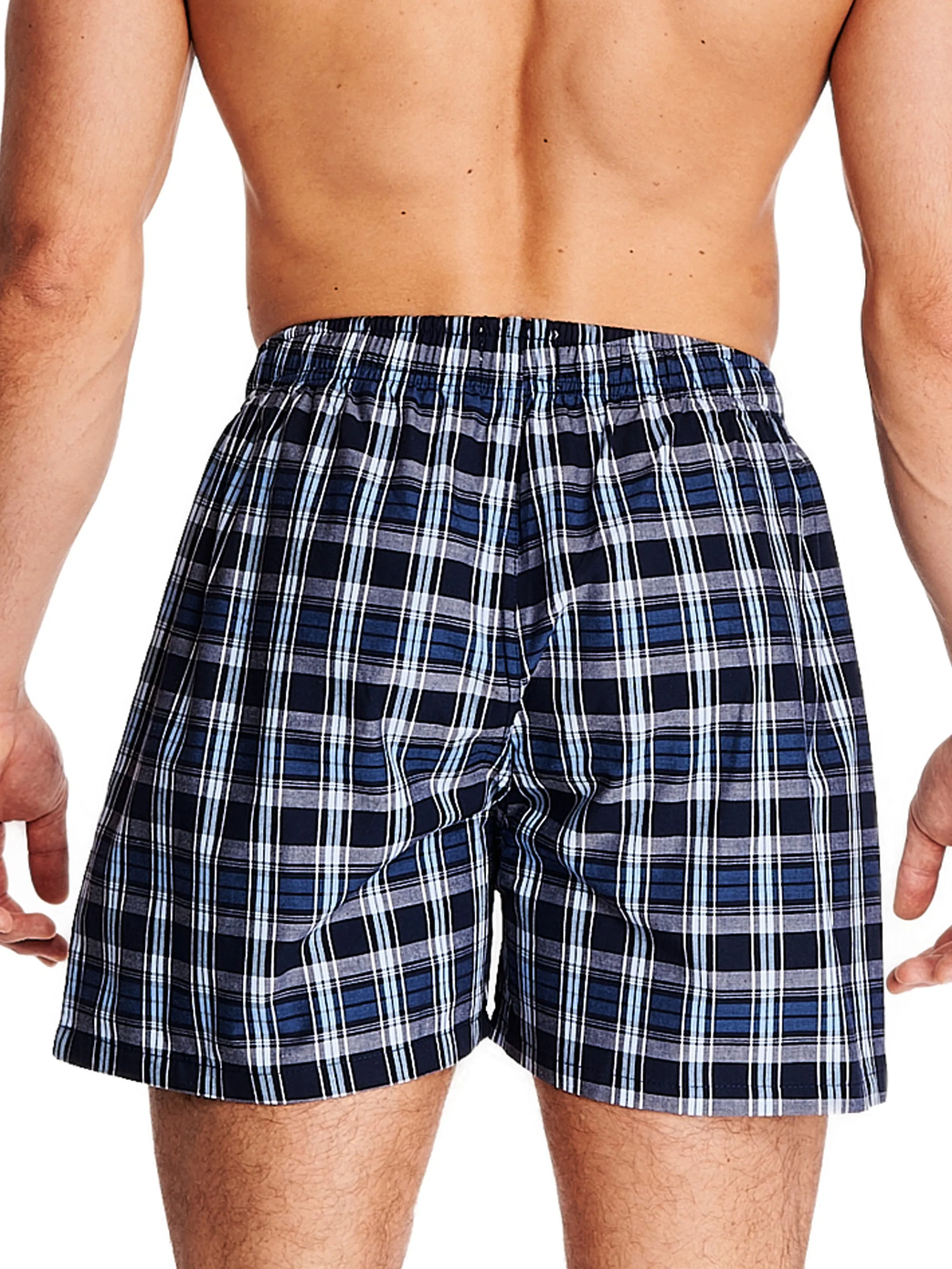 POPLIN BOXER | TRUE BLUE PLAID sold by Joe Boxer product image thumbnail 3