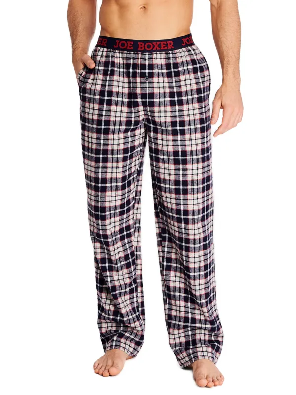 CLASSIC FLANNEL PANT | NAVY/RED PLAID sold by Joe Boxer