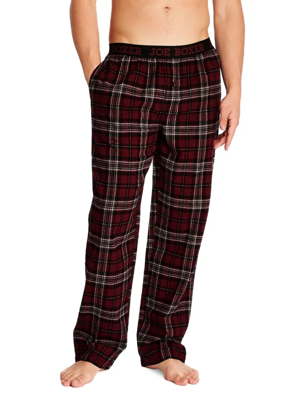 CLASSIC FLANNEL PANT | BURGUNDY PLAID sold by Joe Boxer