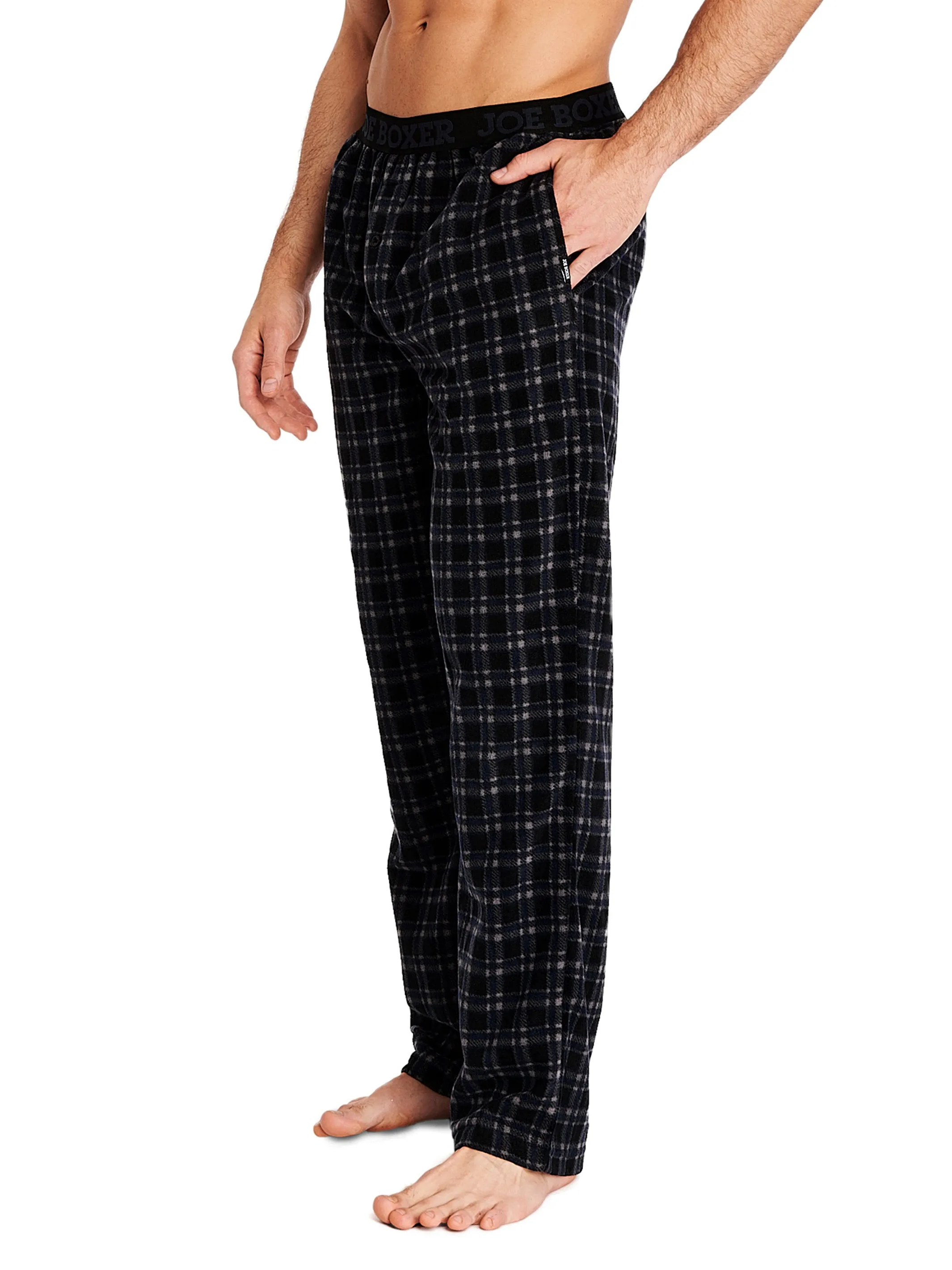 MICROFLEECE PRINTED PANT | BLACK CHECK sold by Joe Boxer product image thumbnail 2