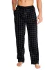 MICROFLEECE PRINTED PANT | BLACK CHECK sold by Joe Boxer
