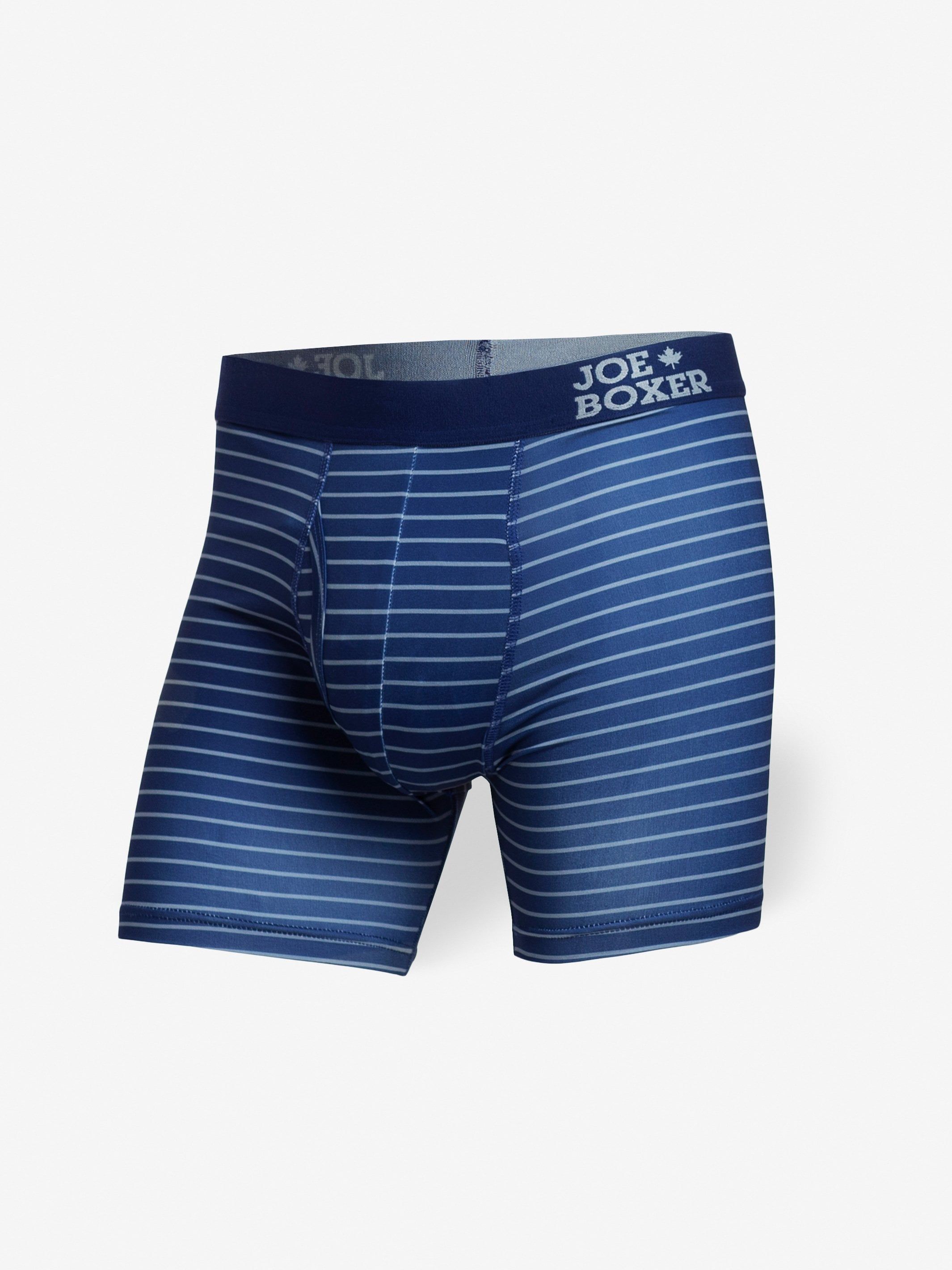 BOXER BRIEFS WITH REPREVE® | NAVY & GREY STRIPE 2-PACK sold by Joe Boxer product image thumbnail 3