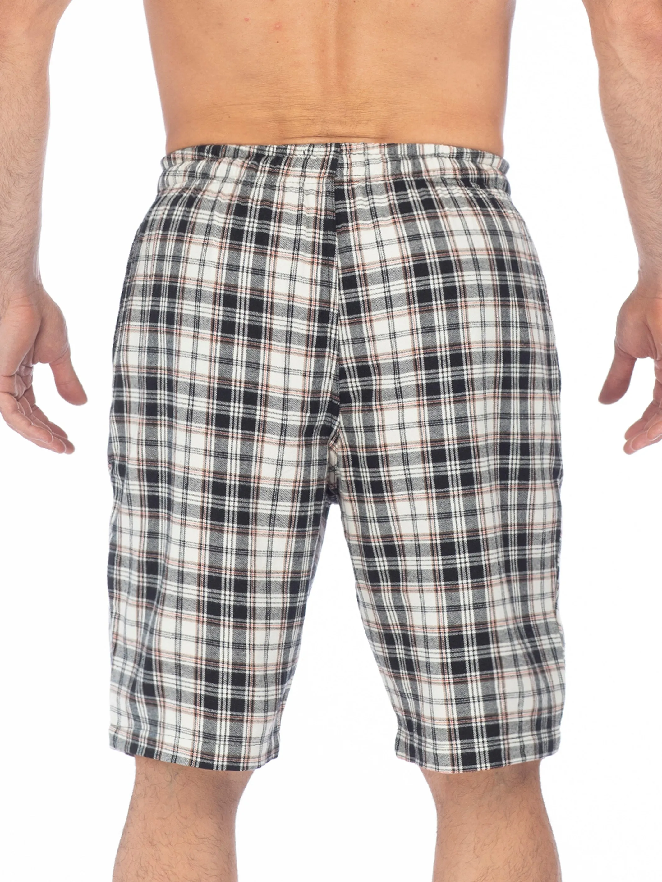 FLANNEL JAM SHORT | BLACK OFF/WHITE CHECK sold by Joe Boxer product image thumbnail 3