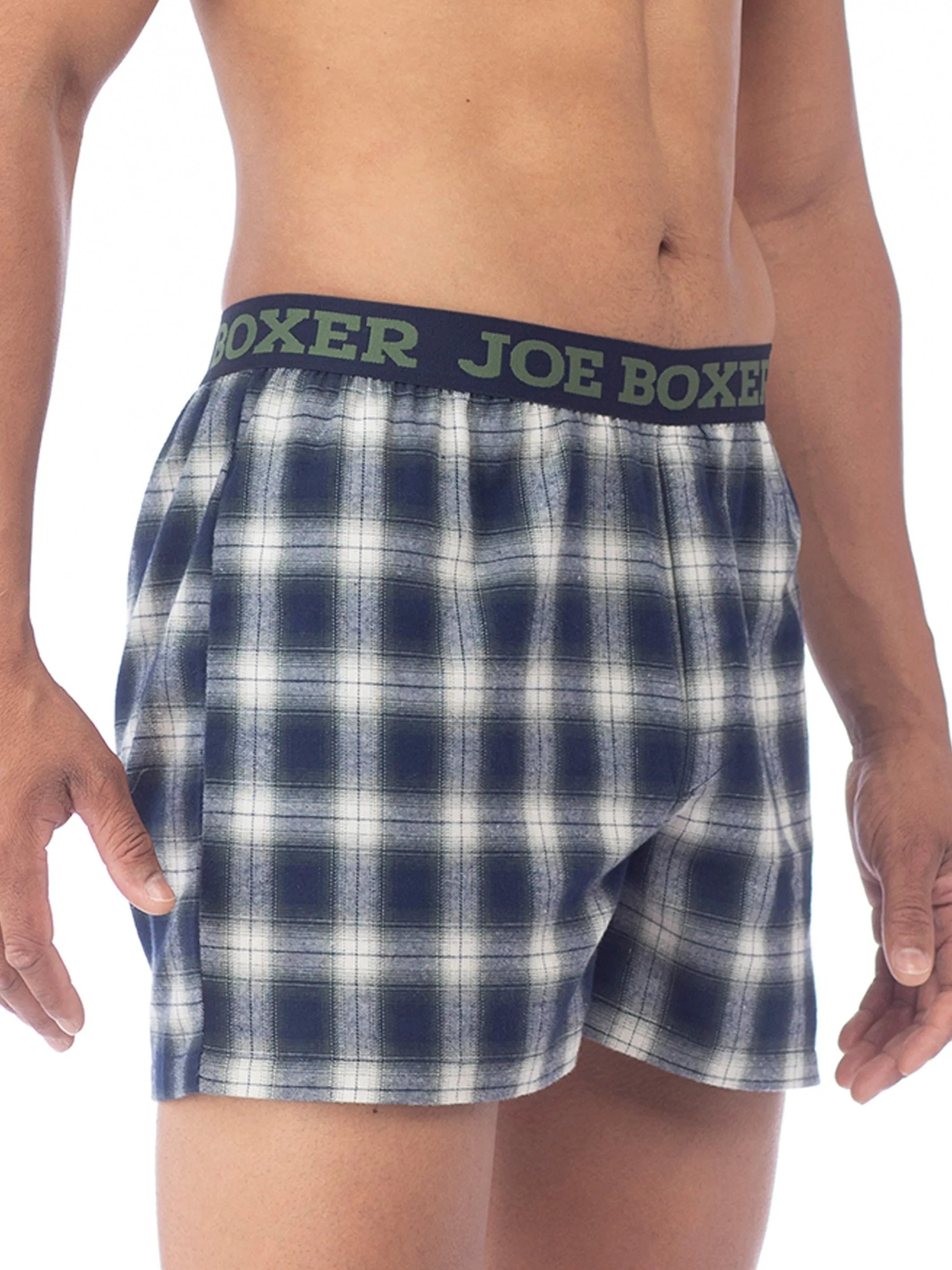 CLASSIC FLANNEL BOXER | GREEN/NAVY sold by Joe Boxer product image thumbnail 2