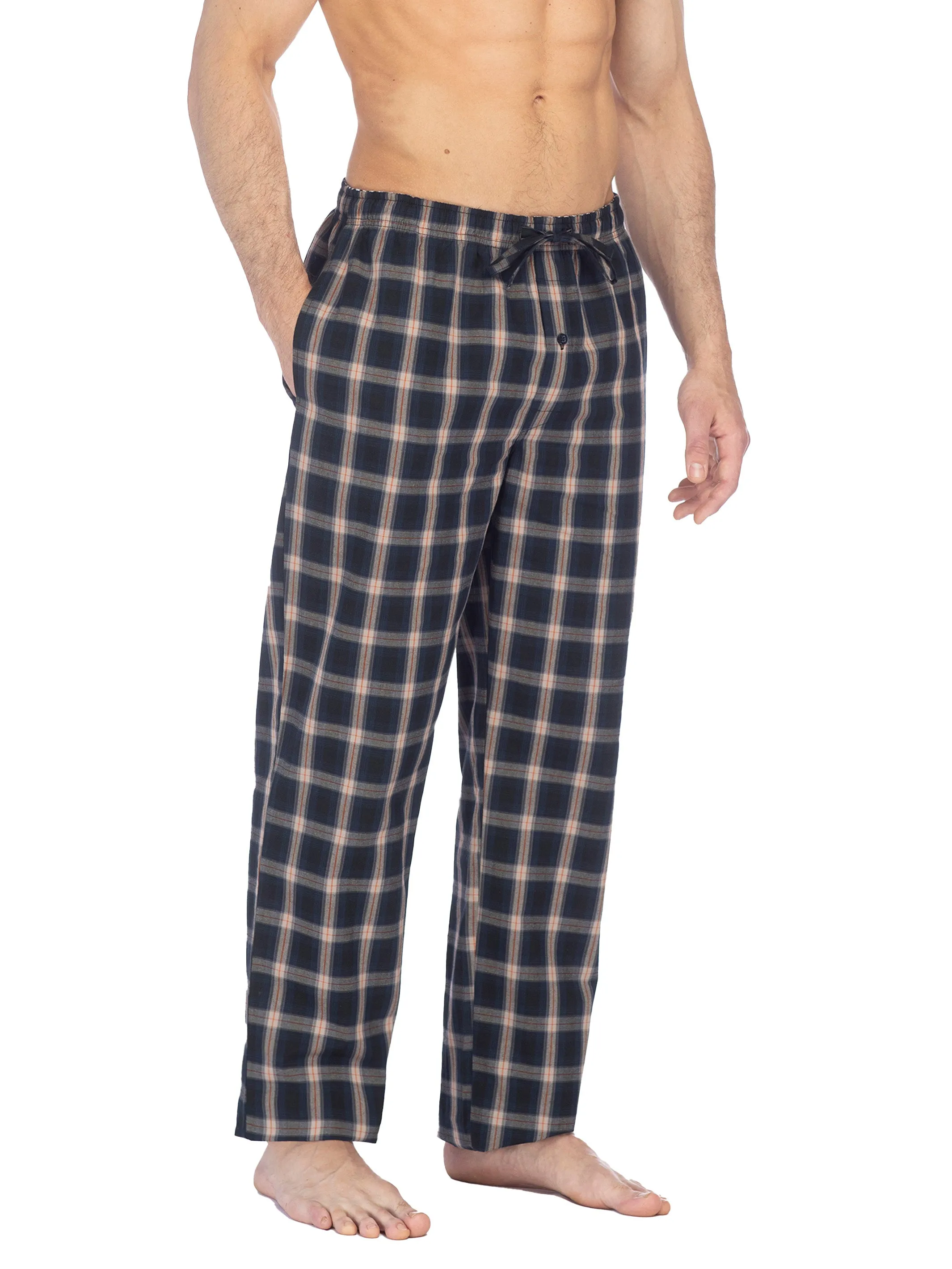 POPLIN PANT | NAVY CHECK sold by Joe Boxer product image thumbnail 2