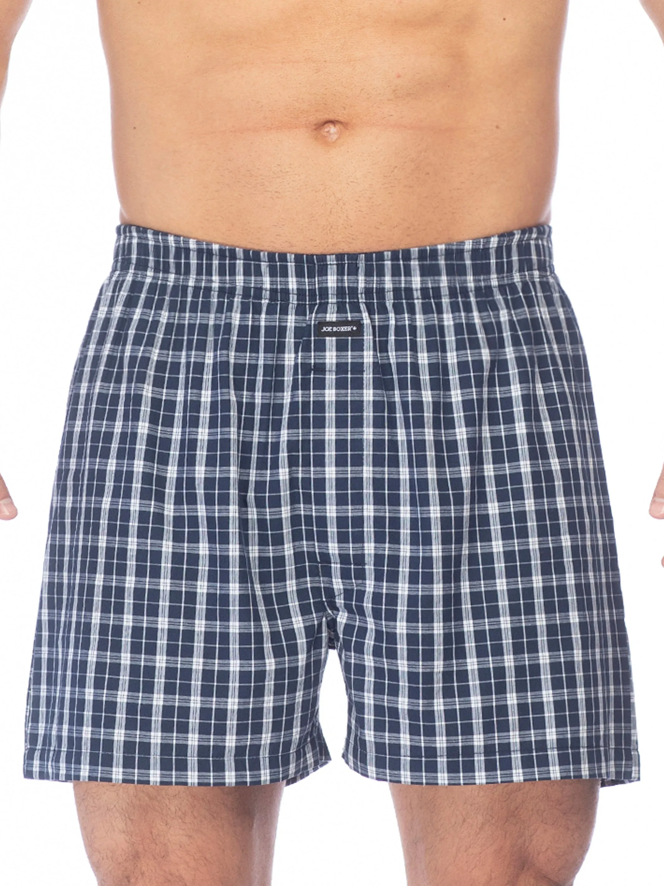 POPLIN BOXER | NAVY/WHITE sold by Joe Boxer