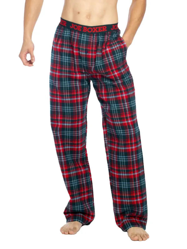 CLASSIC FLANNEL PANT | GREEN/RED PLAID sold by Joe Boxer