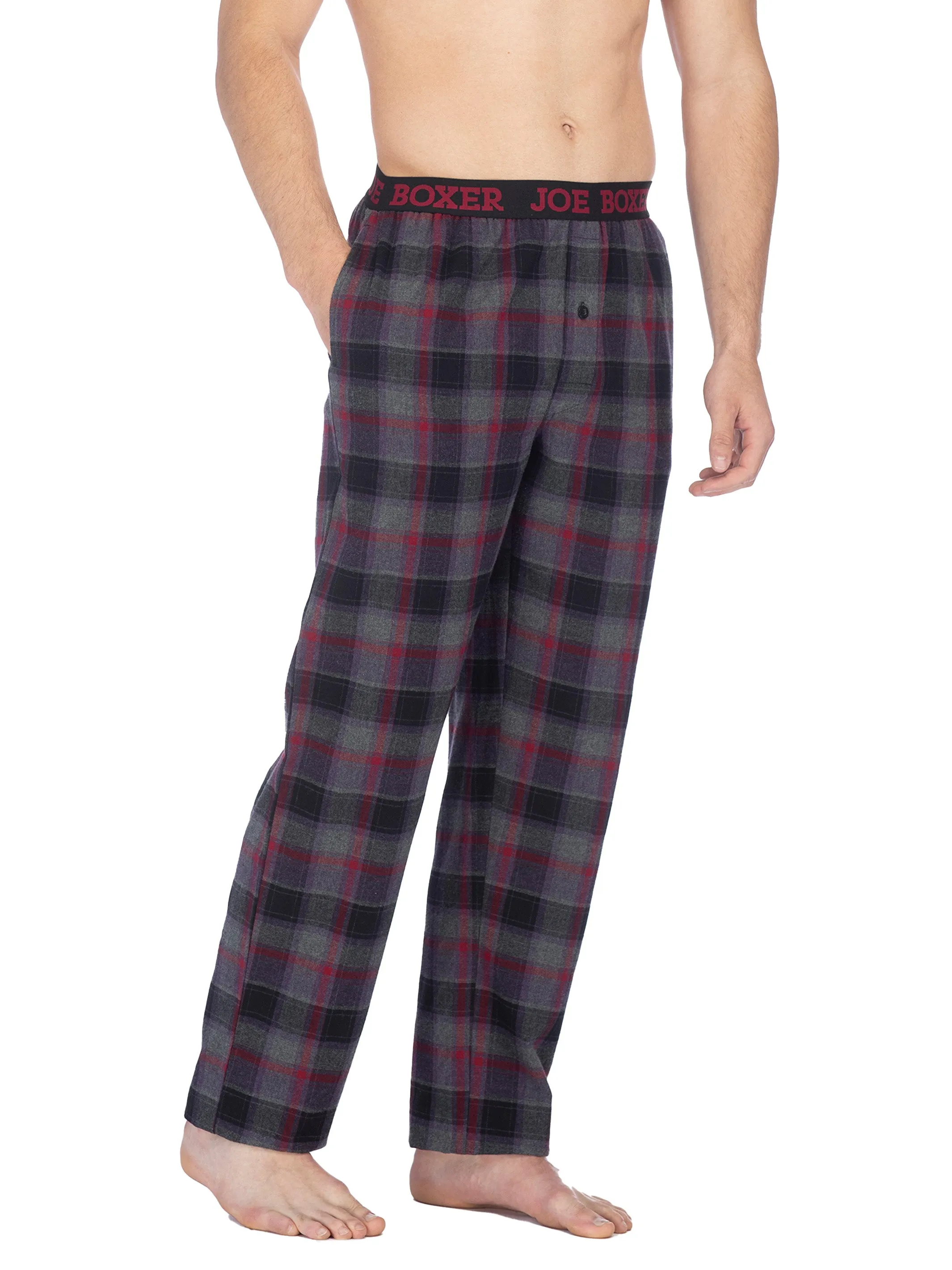 CLASSIC FLANNEL PANT | BLACK GREY RED sold by Joe Boxer product image thumbnail 2