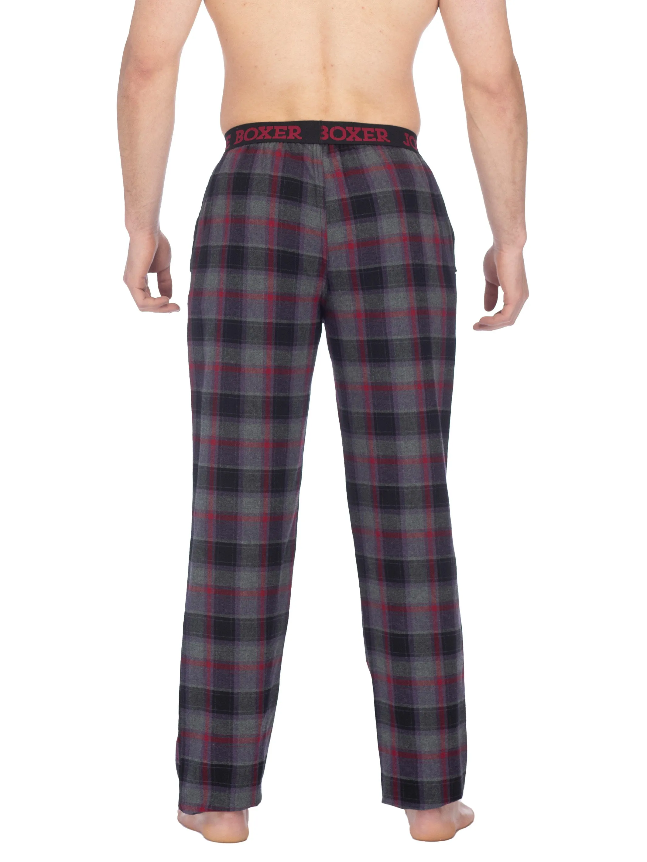 CLASSIC FLANNEL PANT | BLACK GREY RED sold by Joe Boxer product image thumbnail 3