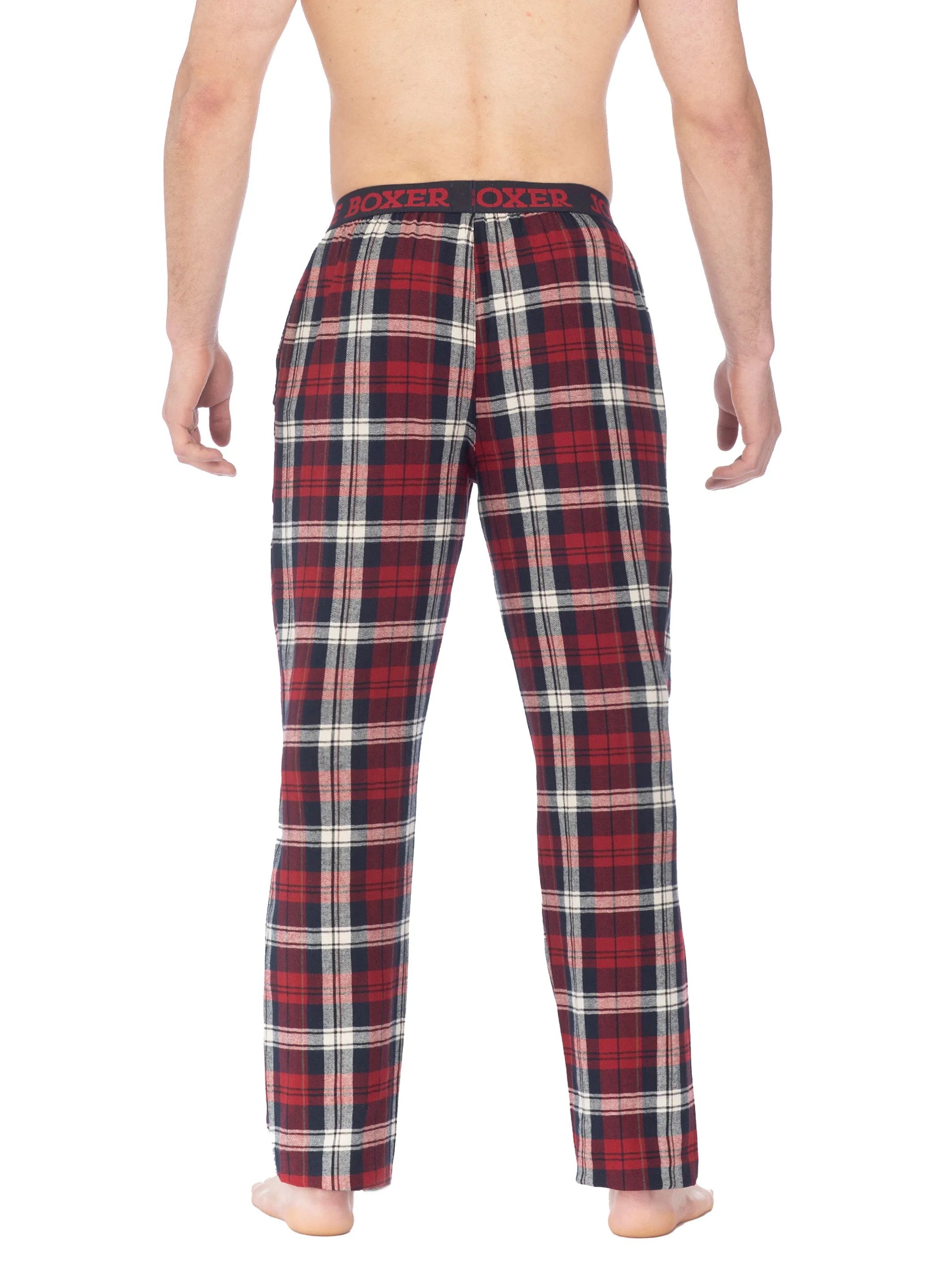 CLASSIC FLANNEL PANT | RED NAVY PLAID sold by Joe Boxer product image thumbnail 3