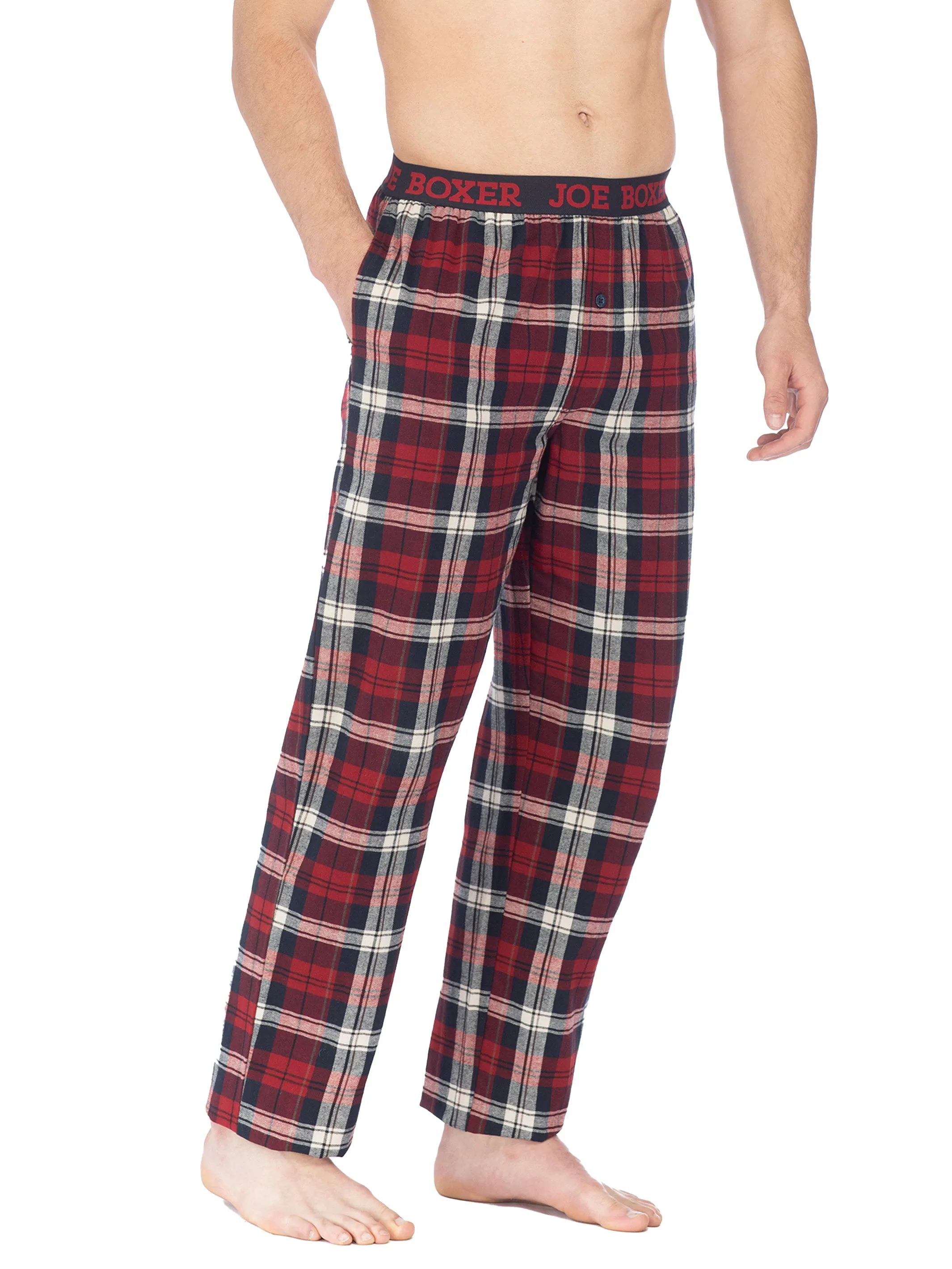 CLASSIC FLANNEL PANT | RED NAVY PLAID sold by Joe Boxer product image thumbnail 2