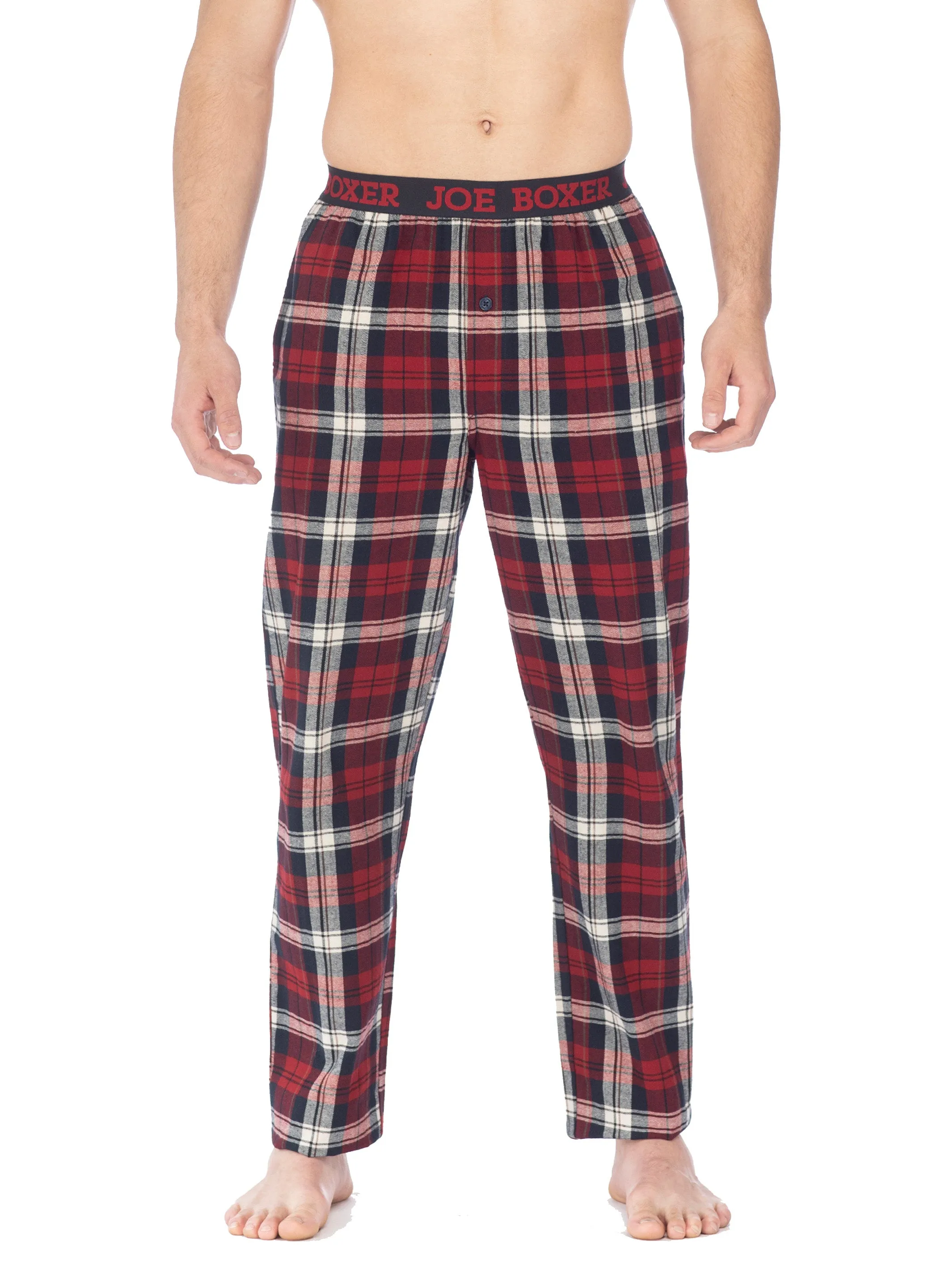 CLASSIC FLANNEL PANT | RED NAVY PLAID sold by Joe Boxer