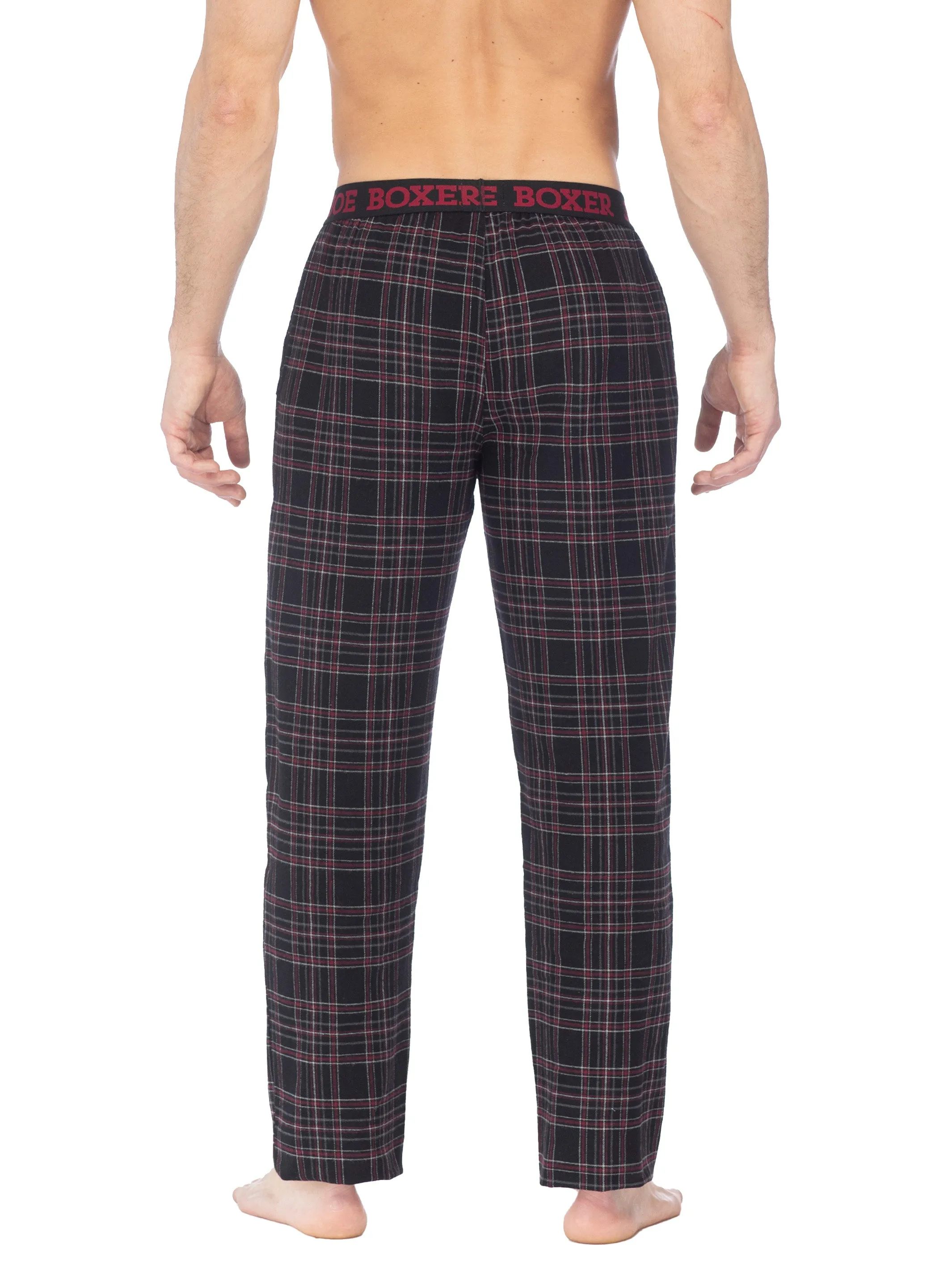 CLASSIC FLANNEL PANT | BLACK WHITE RED CHECK sold by Joe Boxer product image thumbnail 3