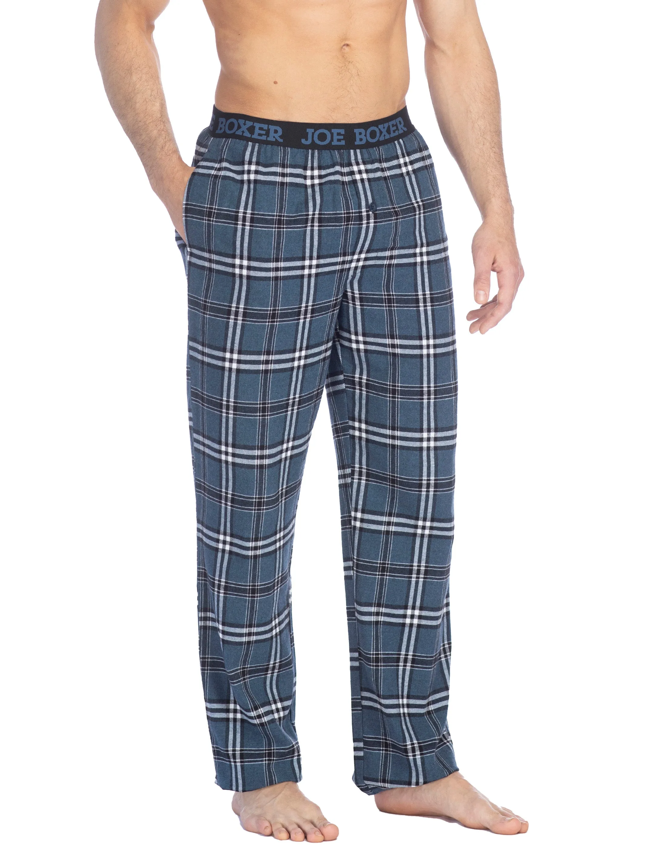 CLASSIC FLANNEL PANT | BLUE WHITE sold by Joe Boxer product image thumbnail 2