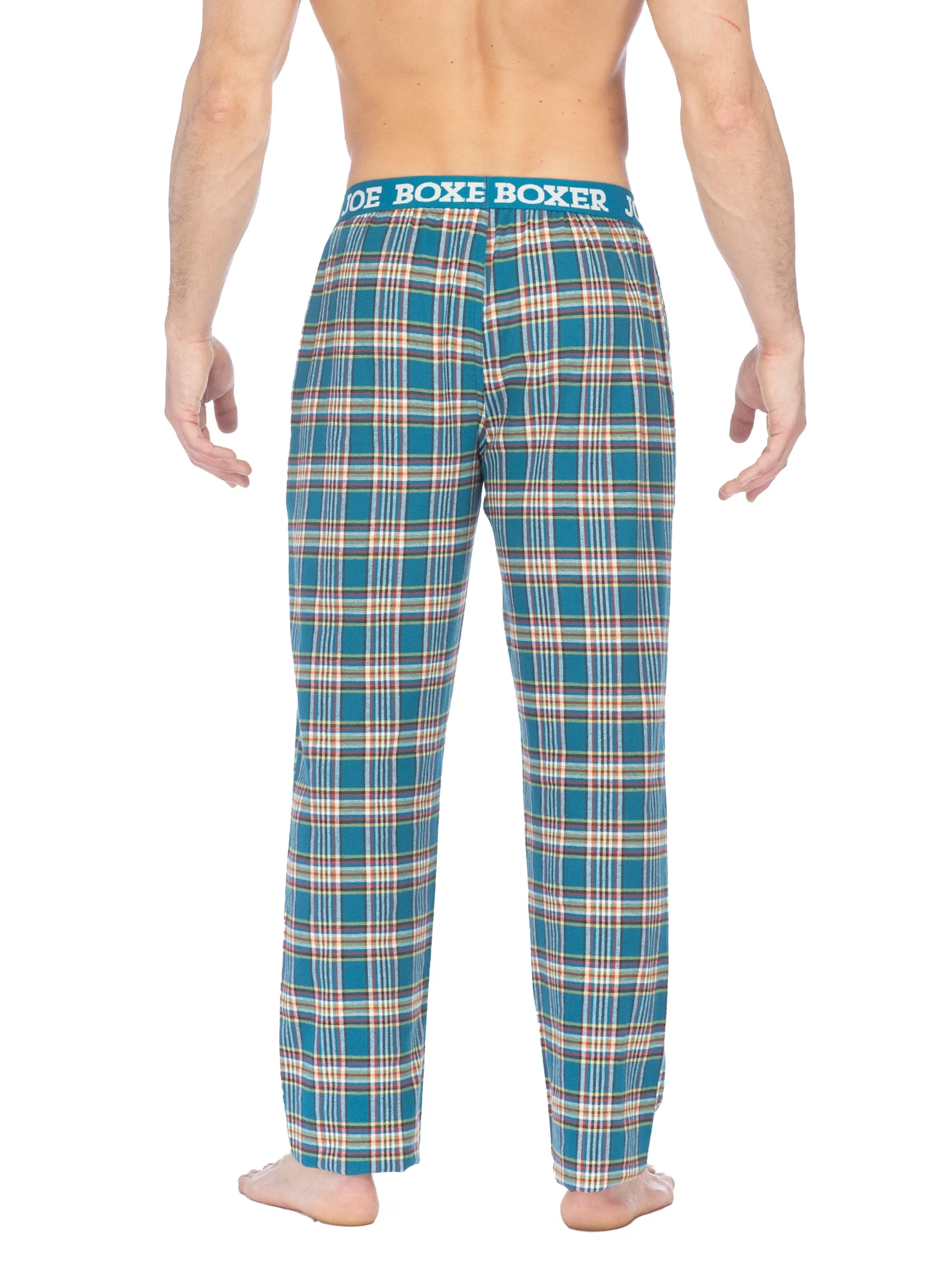CLASSIC FLANNEL PANT | TURQUOISE PLAID sold by Joe Boxer product image thumbnail 3