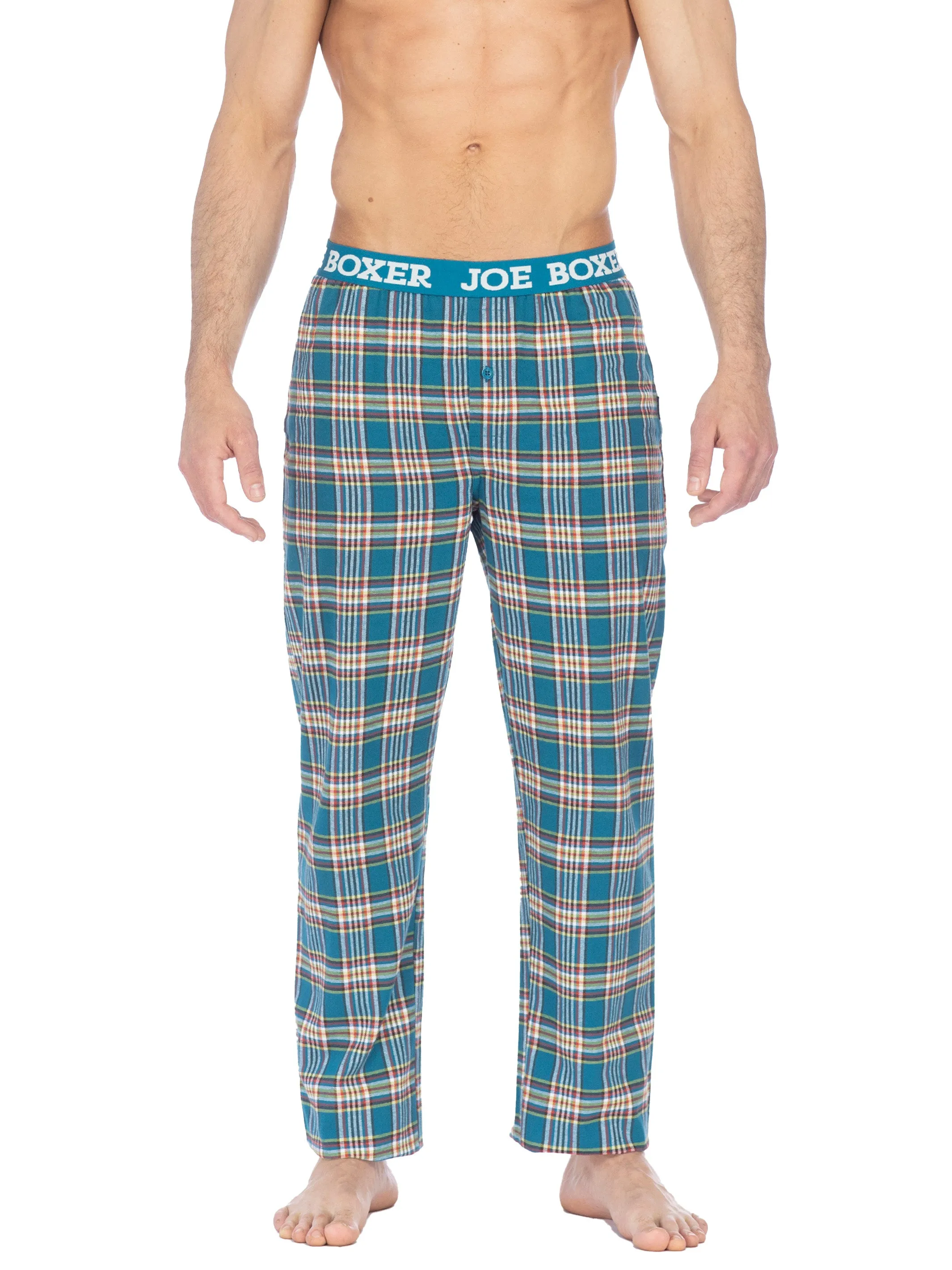 CLASSIC FLANNEL PANT | TURQUOISE PLAID sold by Joe Boxer