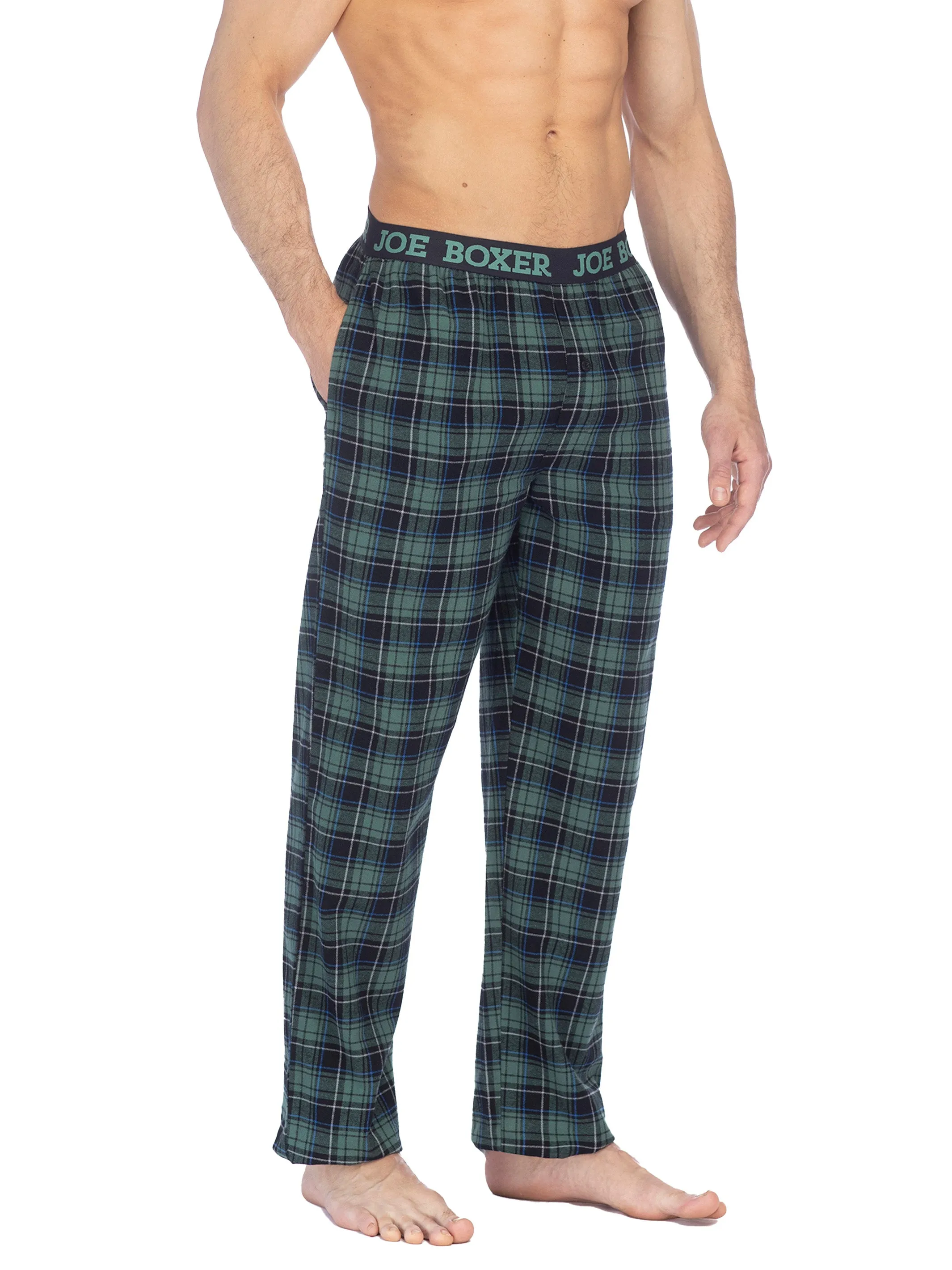 CLASSIC FLANNEL PANT | EVERGREEN CHECK sold by Joe Boxer product image thumbnail 2