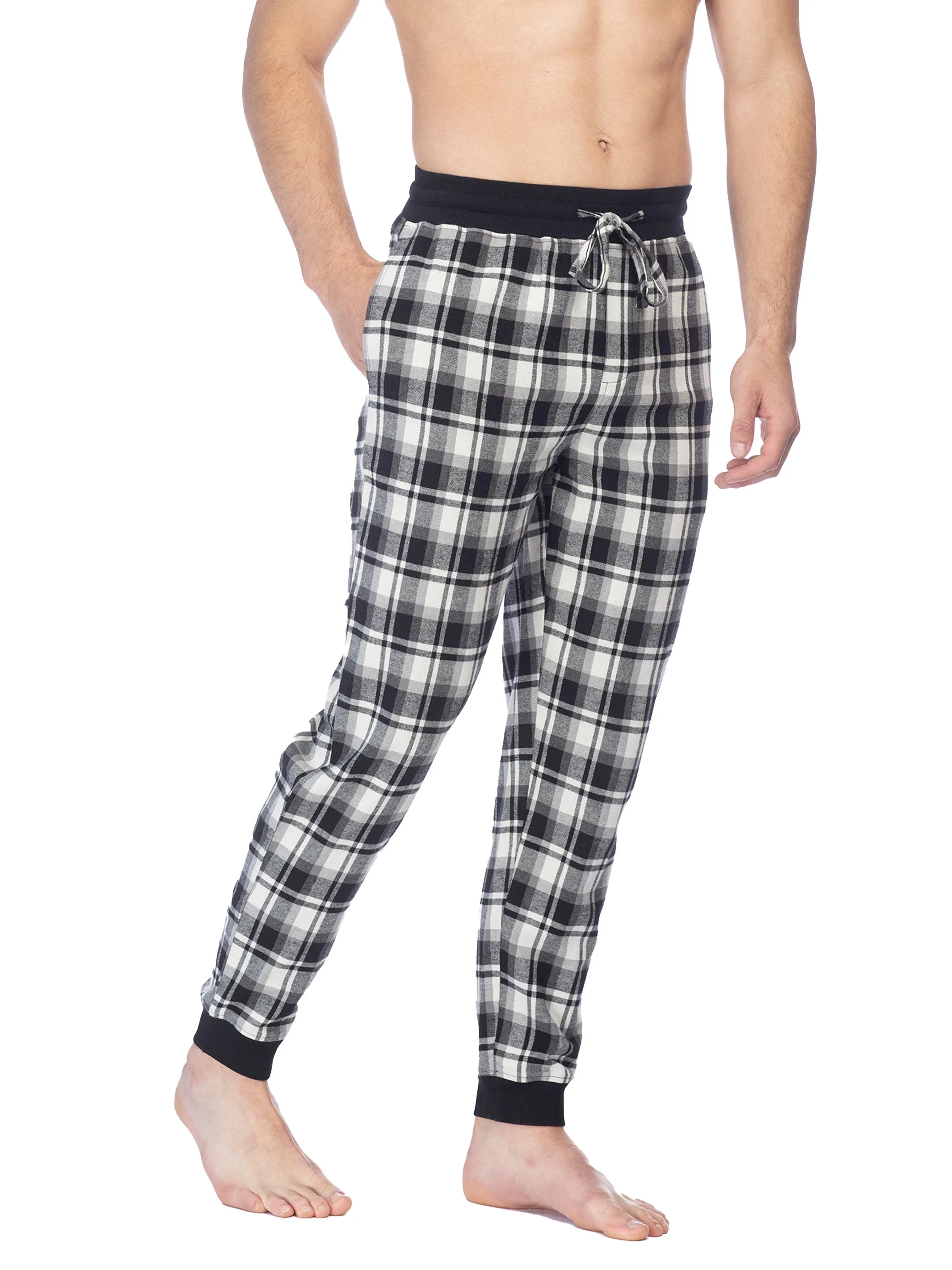 FLANNEL JOGGER | BLACK WHITE CHECK sold by Joe Boxer product image thumbnail 2