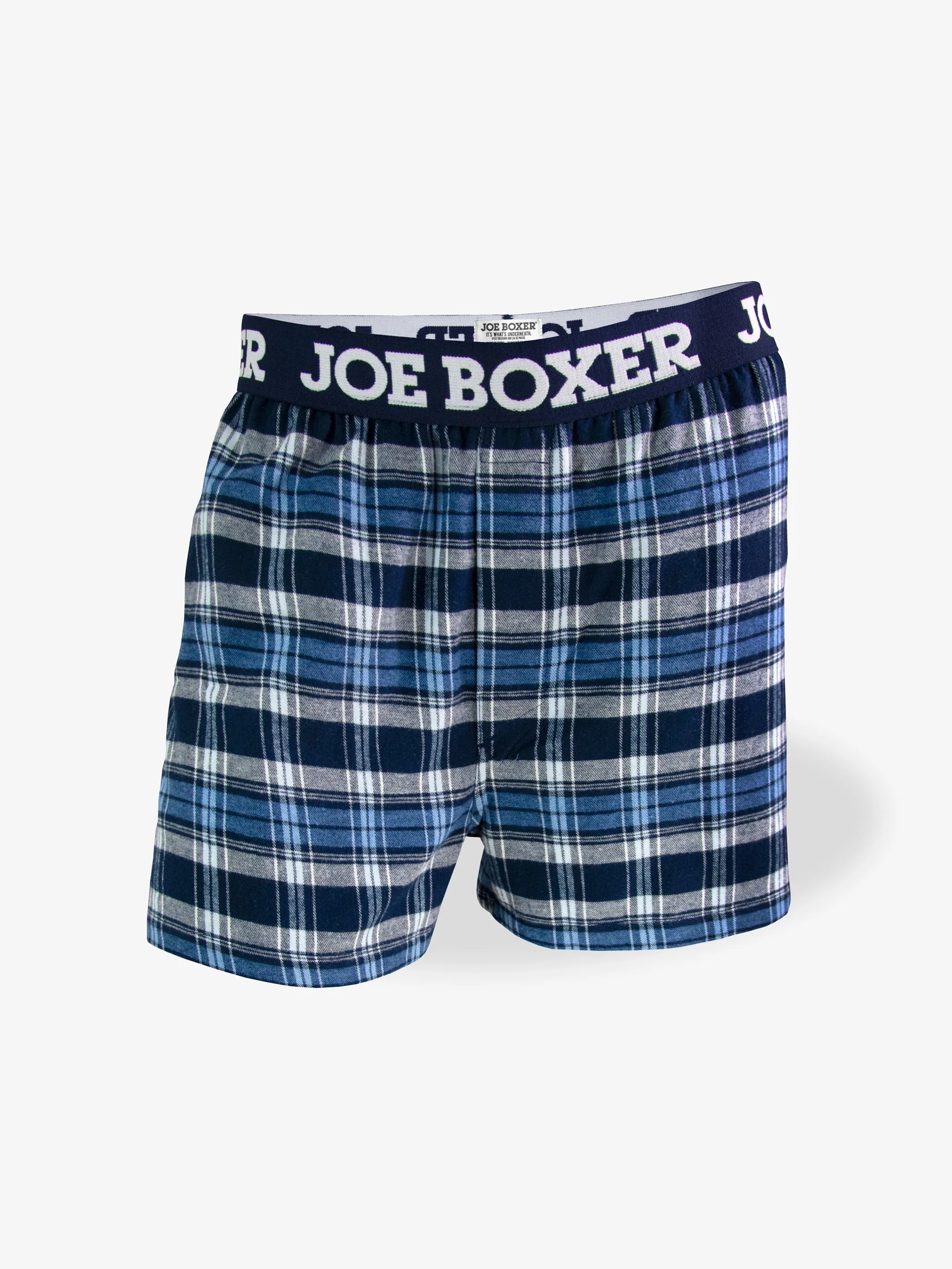 CLASSIC FLANNEL BOXER | TRUE BLUE PLAID sold by Joe Boxer