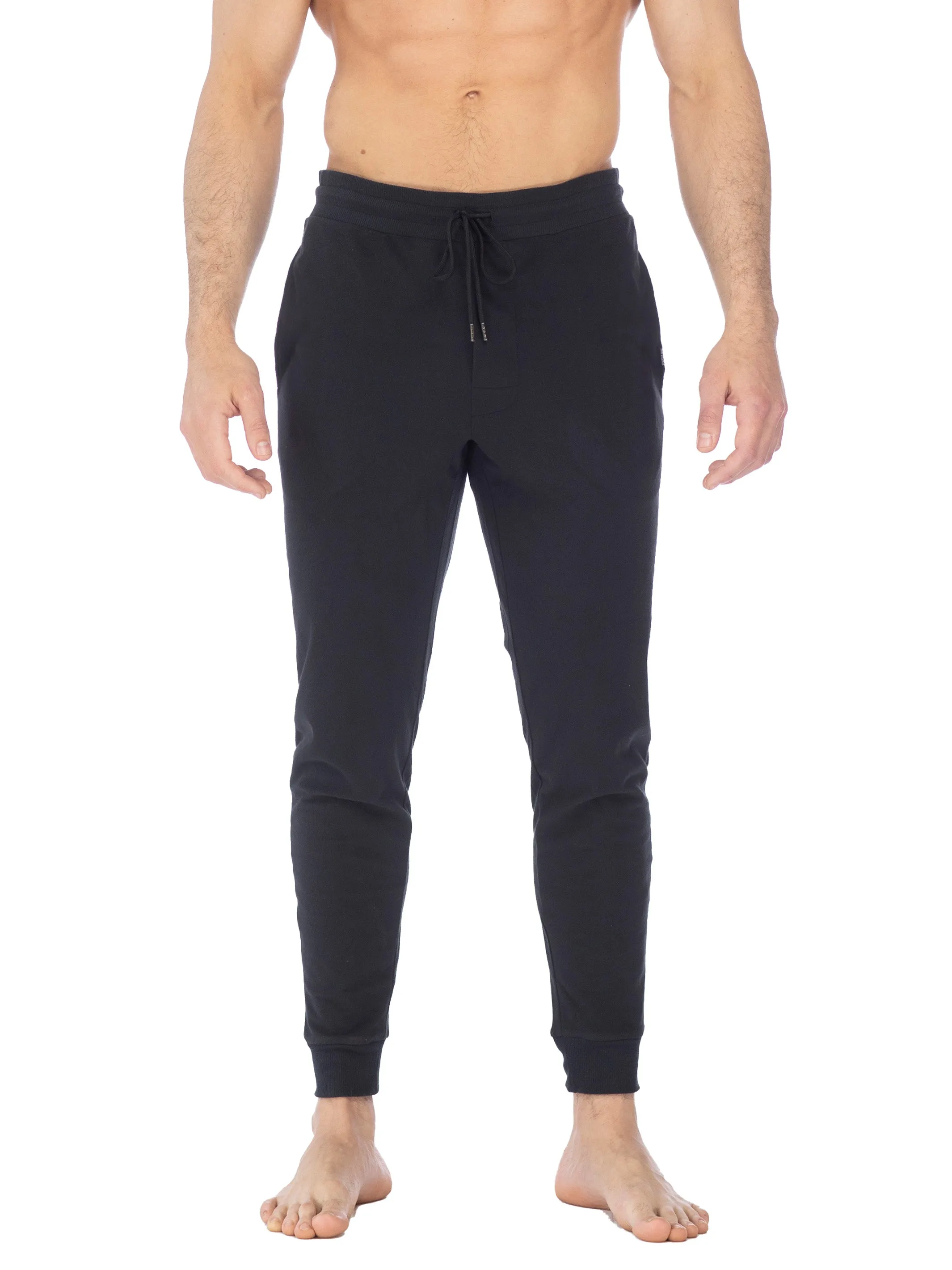 MICROFLEECE SOLID JOGGER | BLACK sold by Joe Boxer