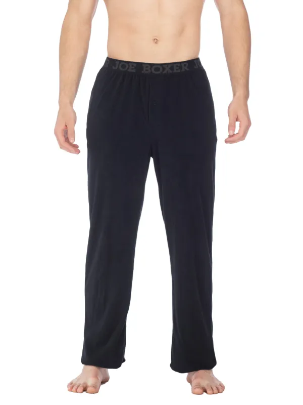 MICROFLEECE SOLID PANT | BLACK sold by Joe Boxer