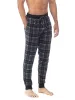 MICROFLEECE PRINTED JOGGER | BLACK/GREY PLAID sold by Joe Boxer