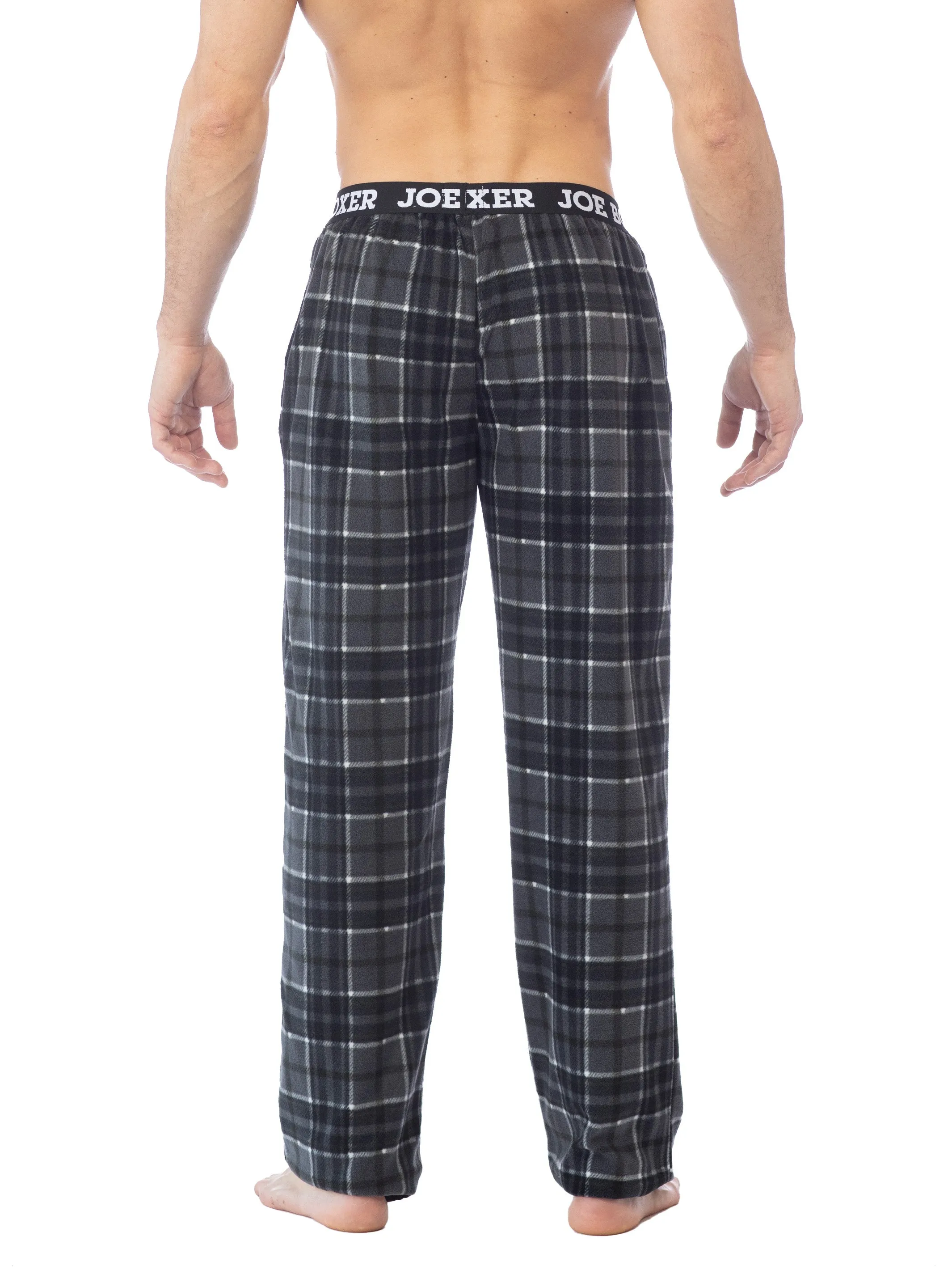 MICROFLEECE PRINTED PANT | BLACK GREY PLAID sold by Joe Boxer product image thumbnail 3