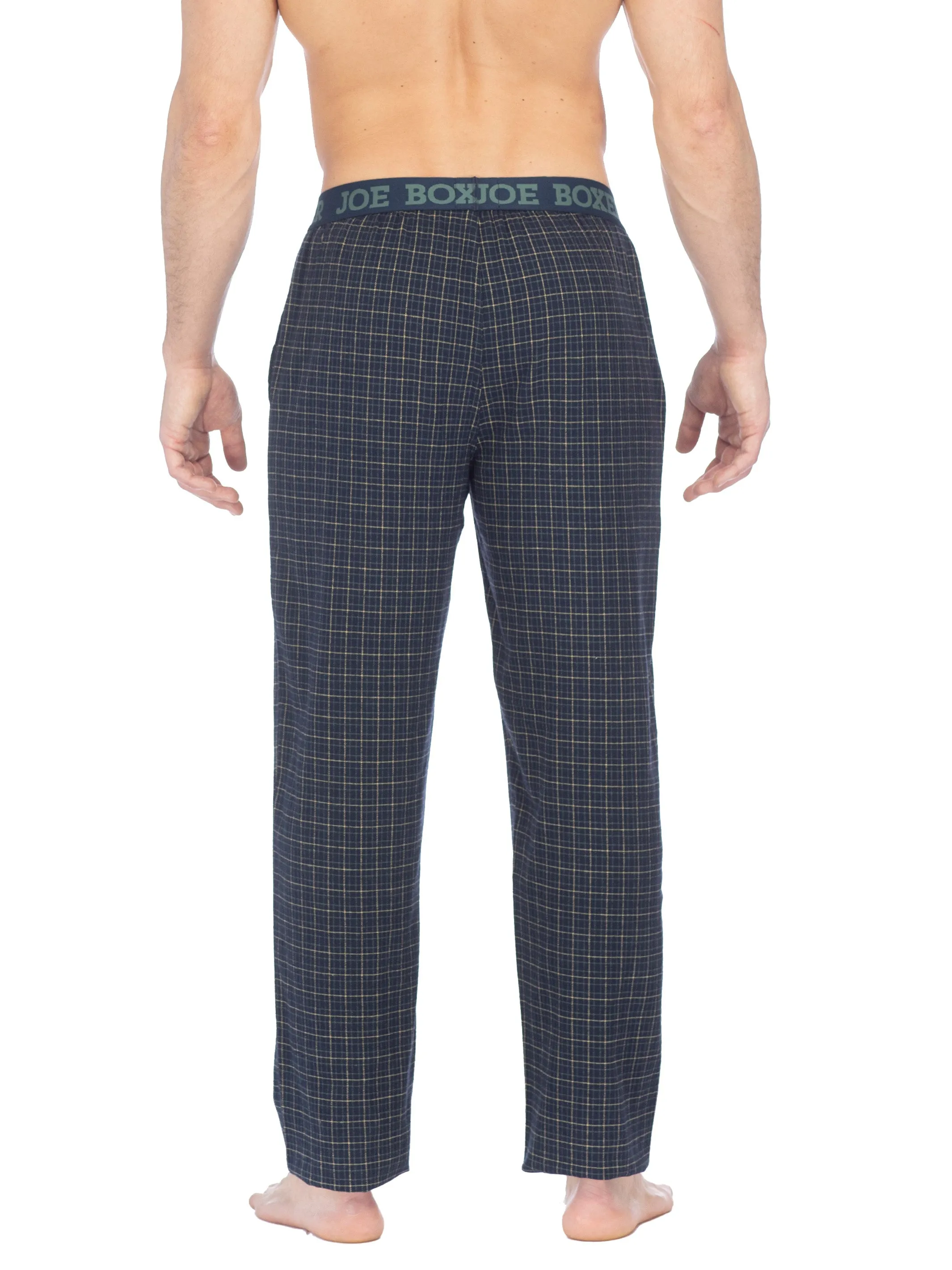 CLASSIC FLANNEL PANT | NAVY MUSTARD PLAID sold by Joe Boxer product image thumbnail 3