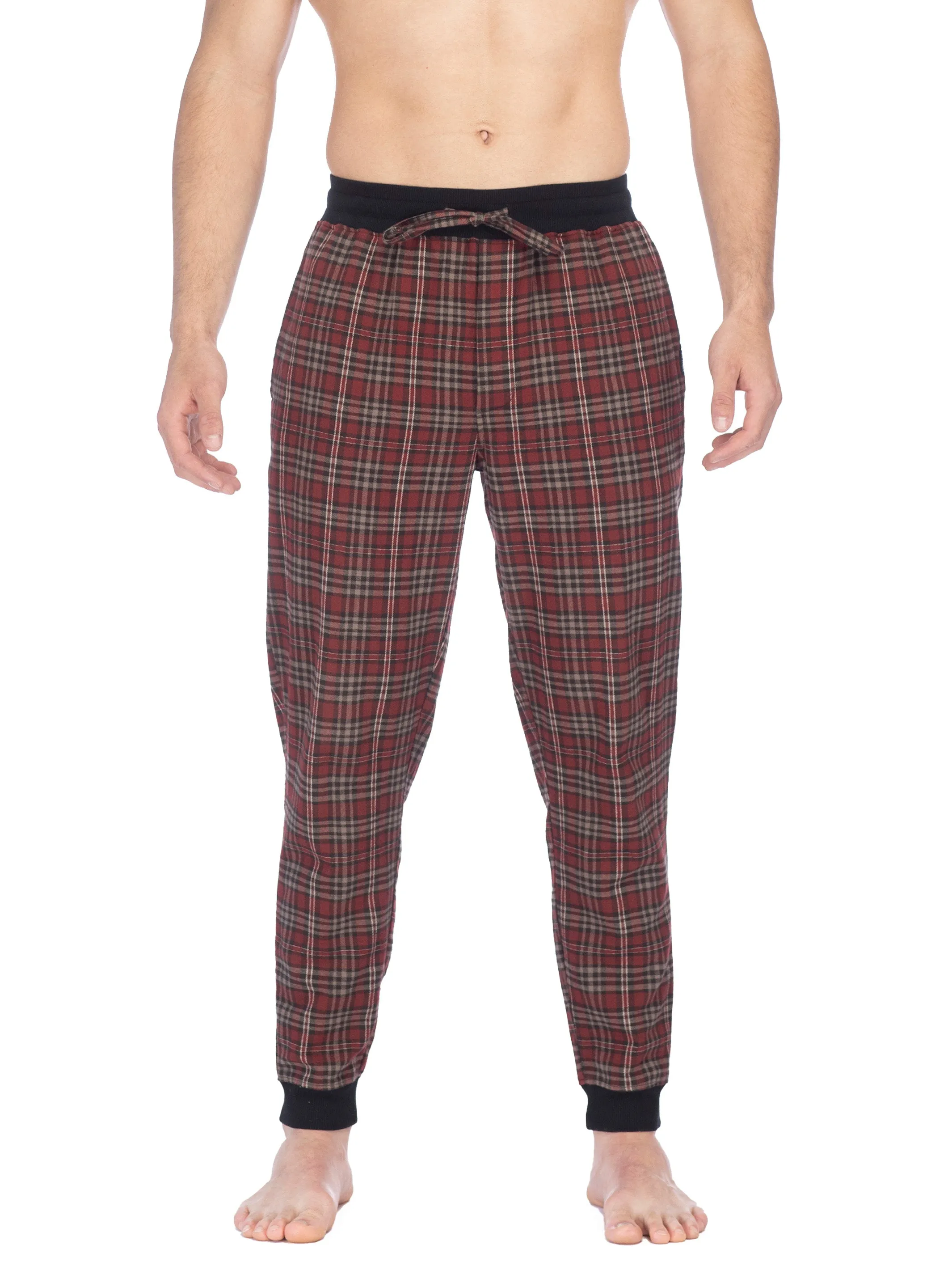 FLANNEL JOGGER | BURGUNDY PLAID sold by Joe Boxer