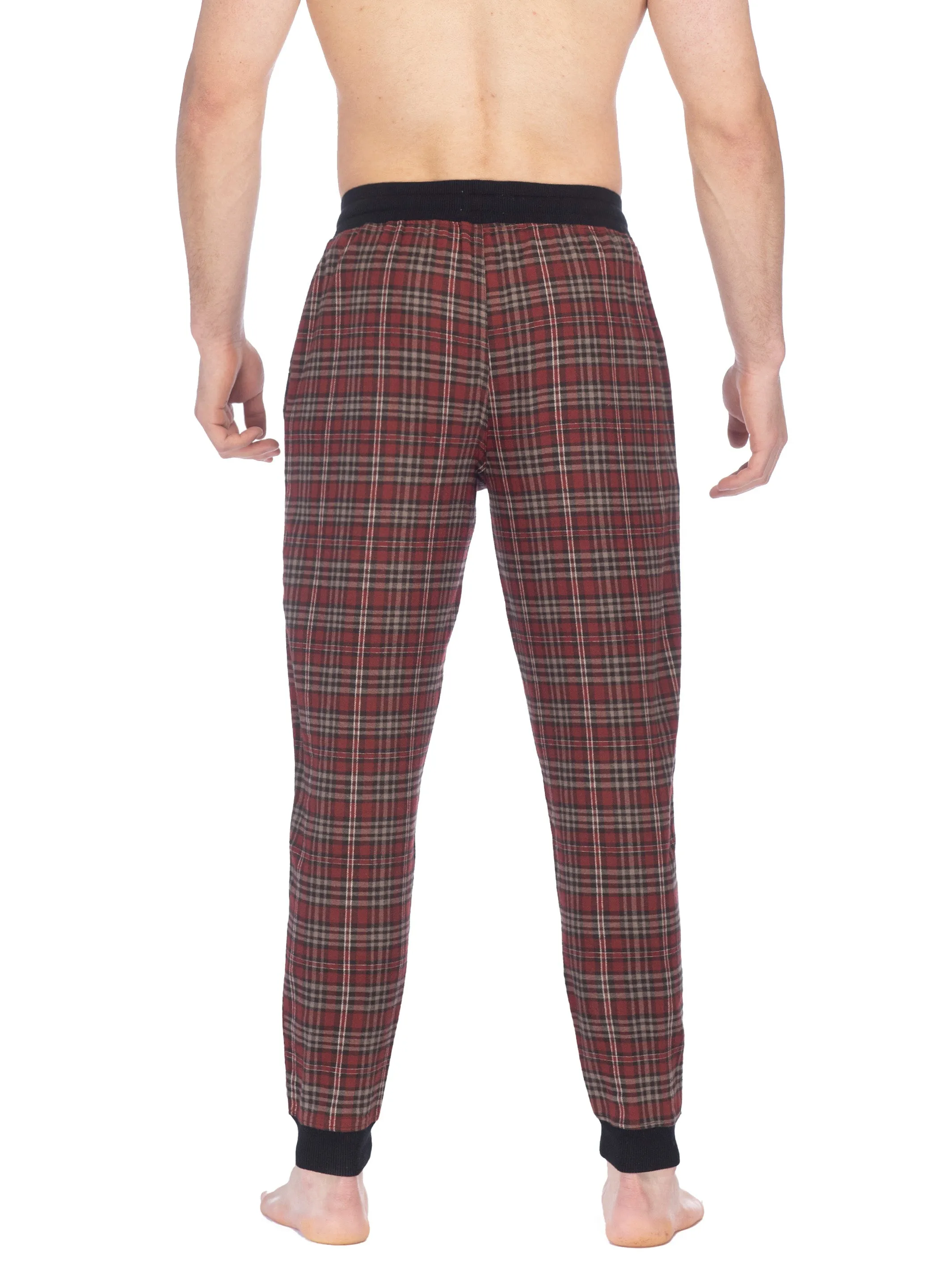 FLANNEL JOGGER | BURGUNDY PLAID sold by Joe Boxer product image thumbnail 3