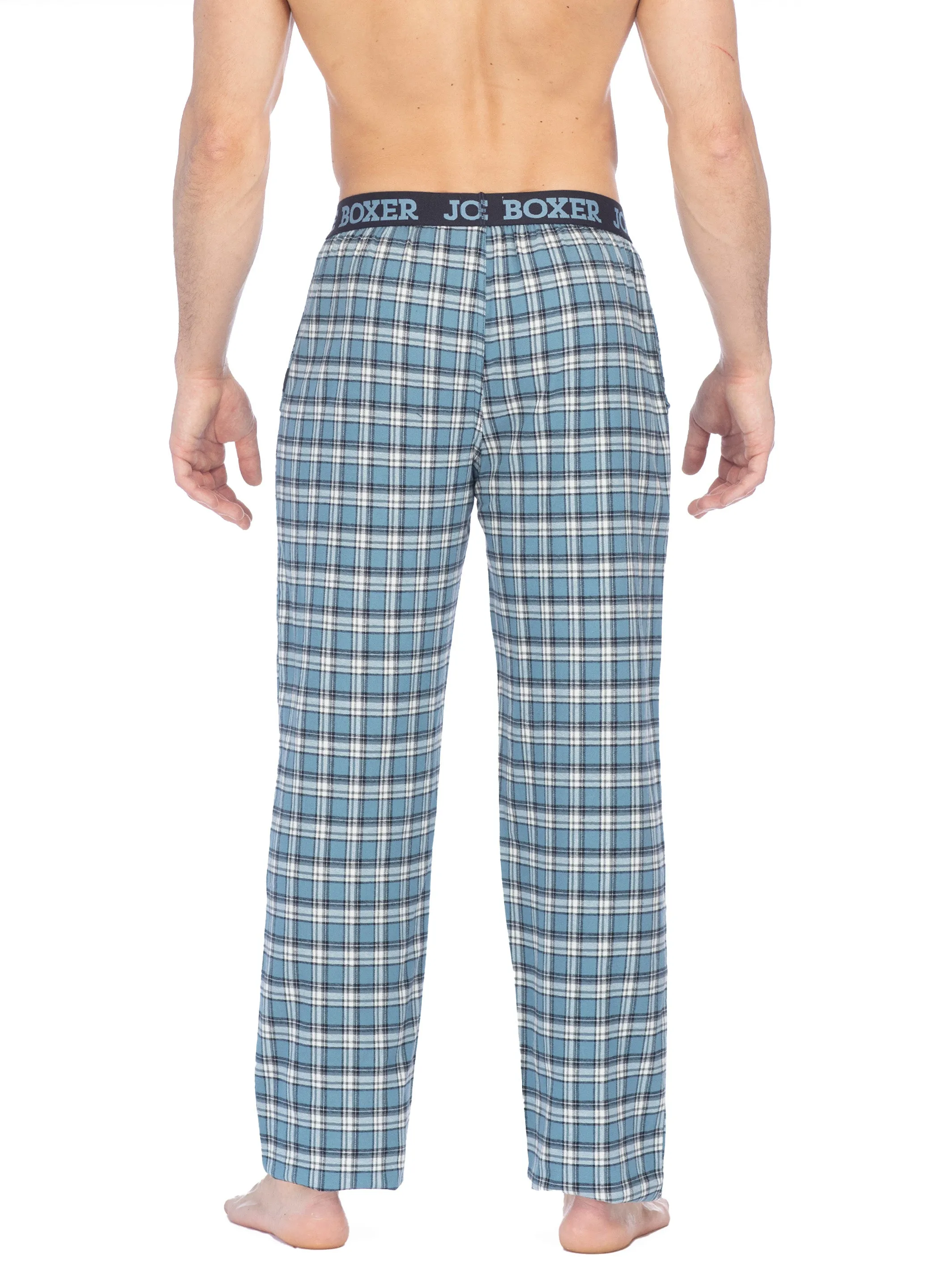 CLASSIC FLANNEL PANT | LIGHT BLUE PLAID sold by Joe Boxer product image thumbnail 3