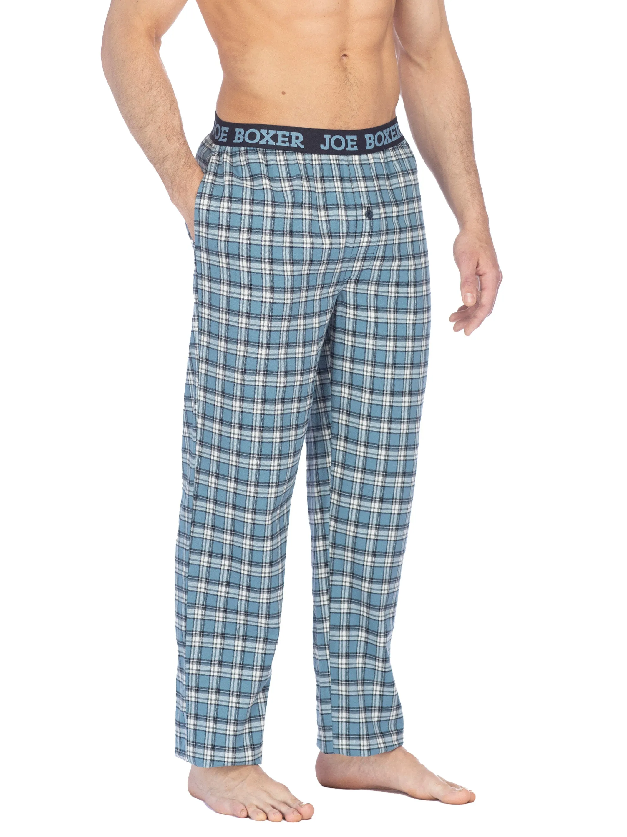 CLASSIC FLANNEL PANT | LIGHT BLUE PLAID sold by Joe Boxer product image thumbnail 2