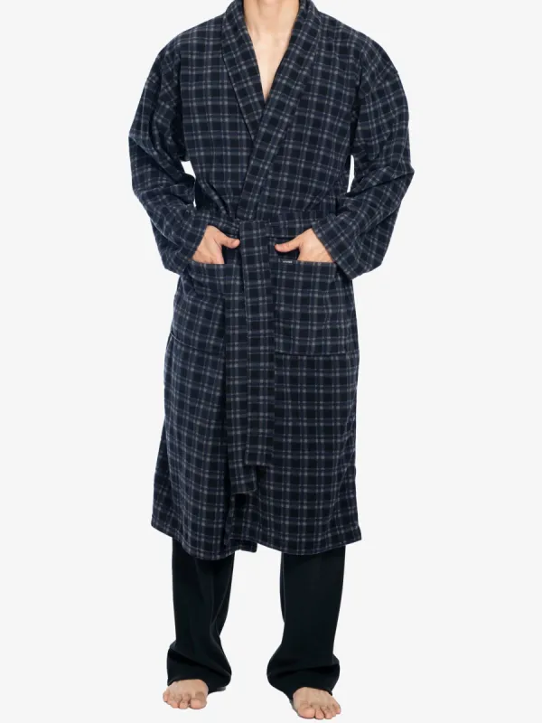 MICROFLEECE ROBE | BLACK CHECK sold by Joe Boxer