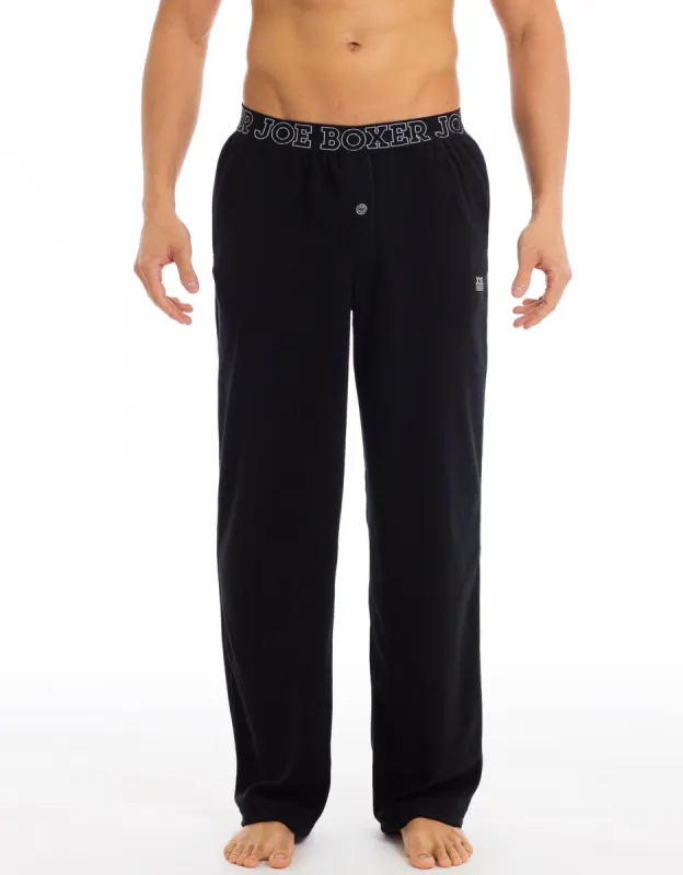 CLASSIC LOUNGE - MICROFLEECE PANT | BLACK sold by Joe Boxer