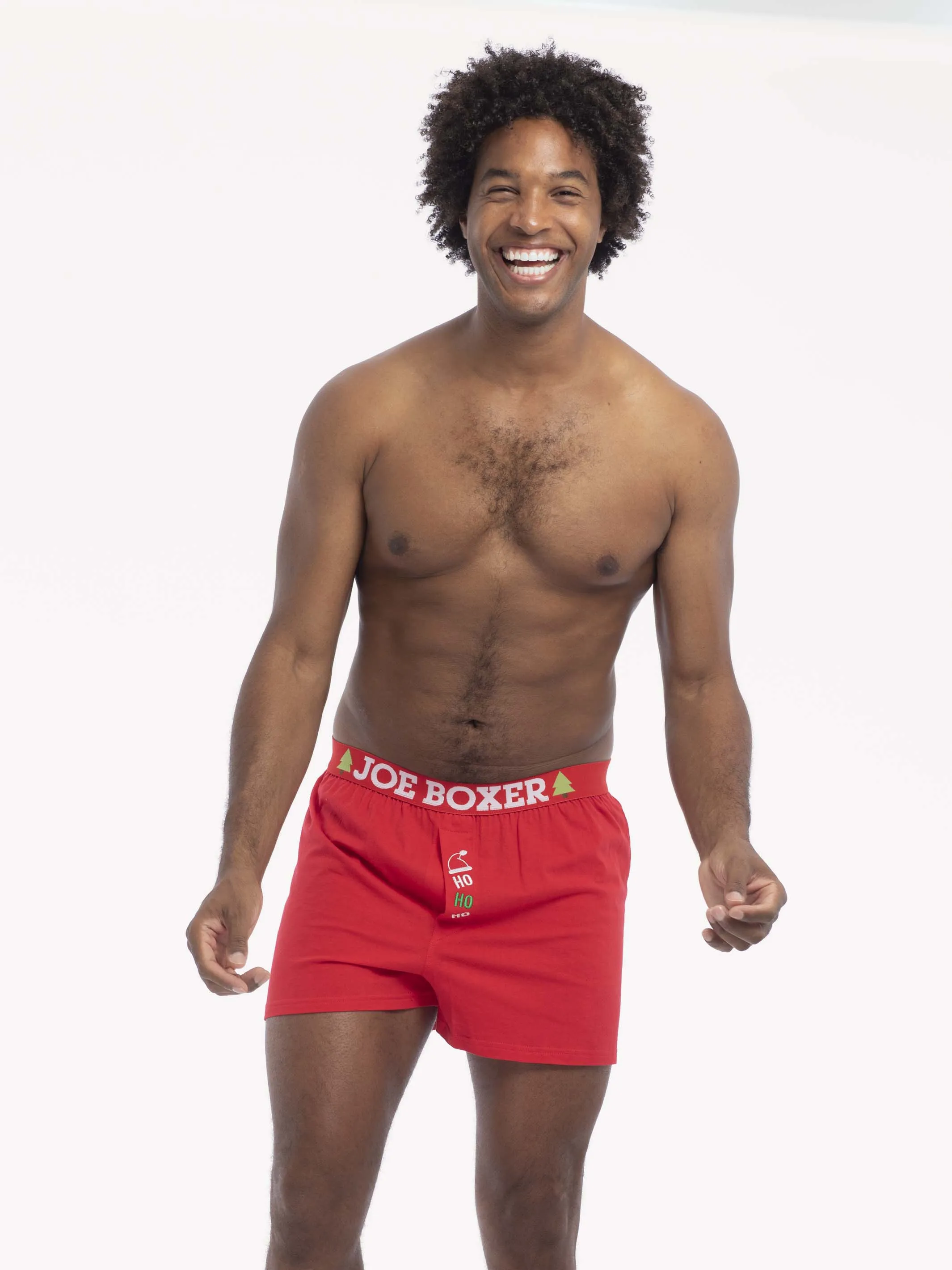 LOOSE BOXER | HOHOHO EMBROIDERED BOXER sold by Joe Boxer product image thumbnail 2