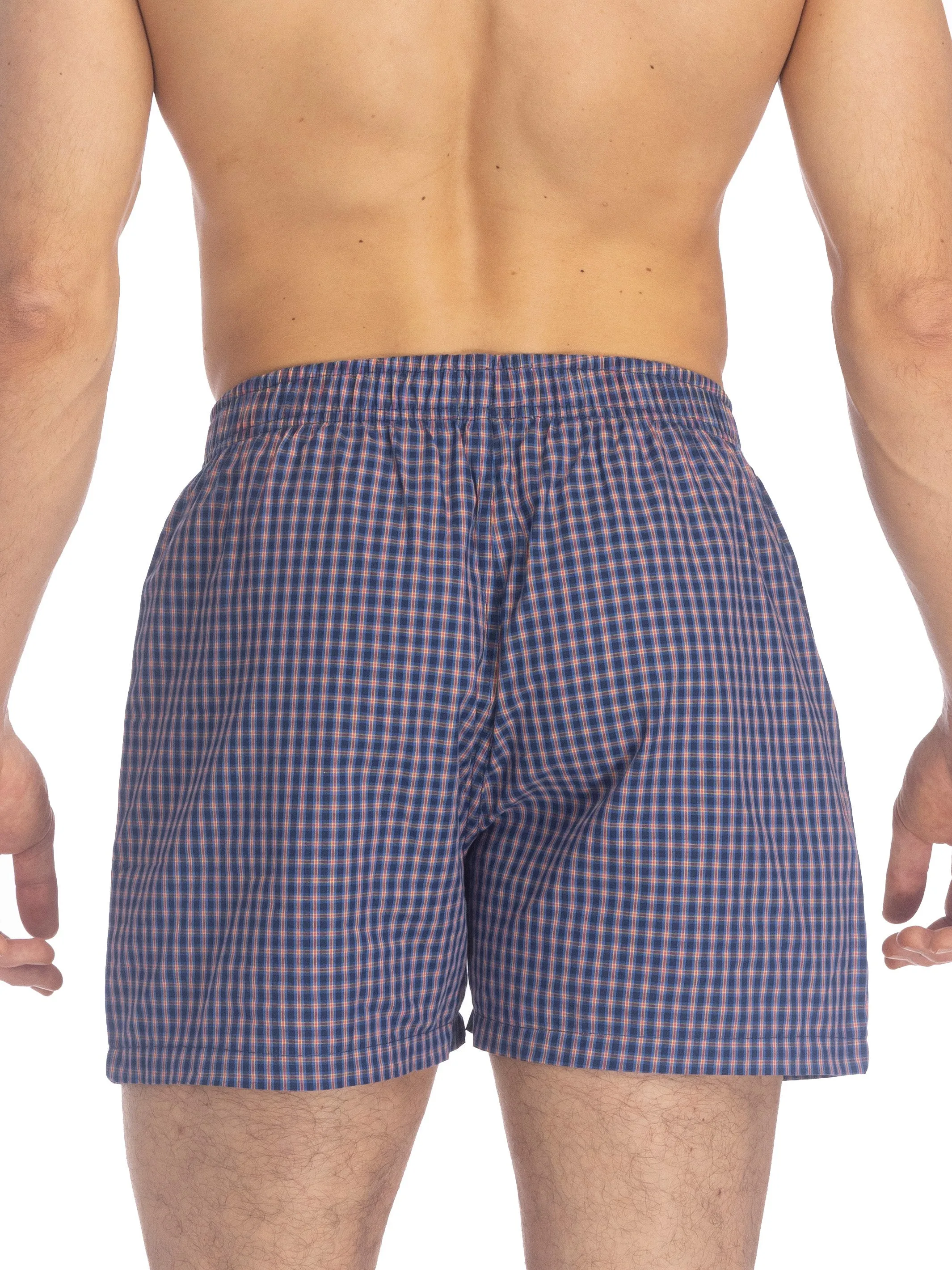 POPLIN BOXER | RED/NAVY PLAID sold by Joe Boxer product image thumbnail 3