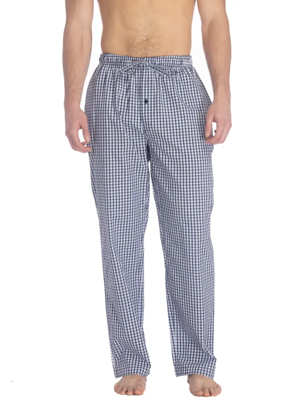 POPLIN PANT | WHITE/NAVY PLAID sold by Joe Boxer