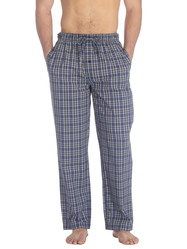POPLIN PANT | BLUE/WHITE PLAID sold by Joe Boxer