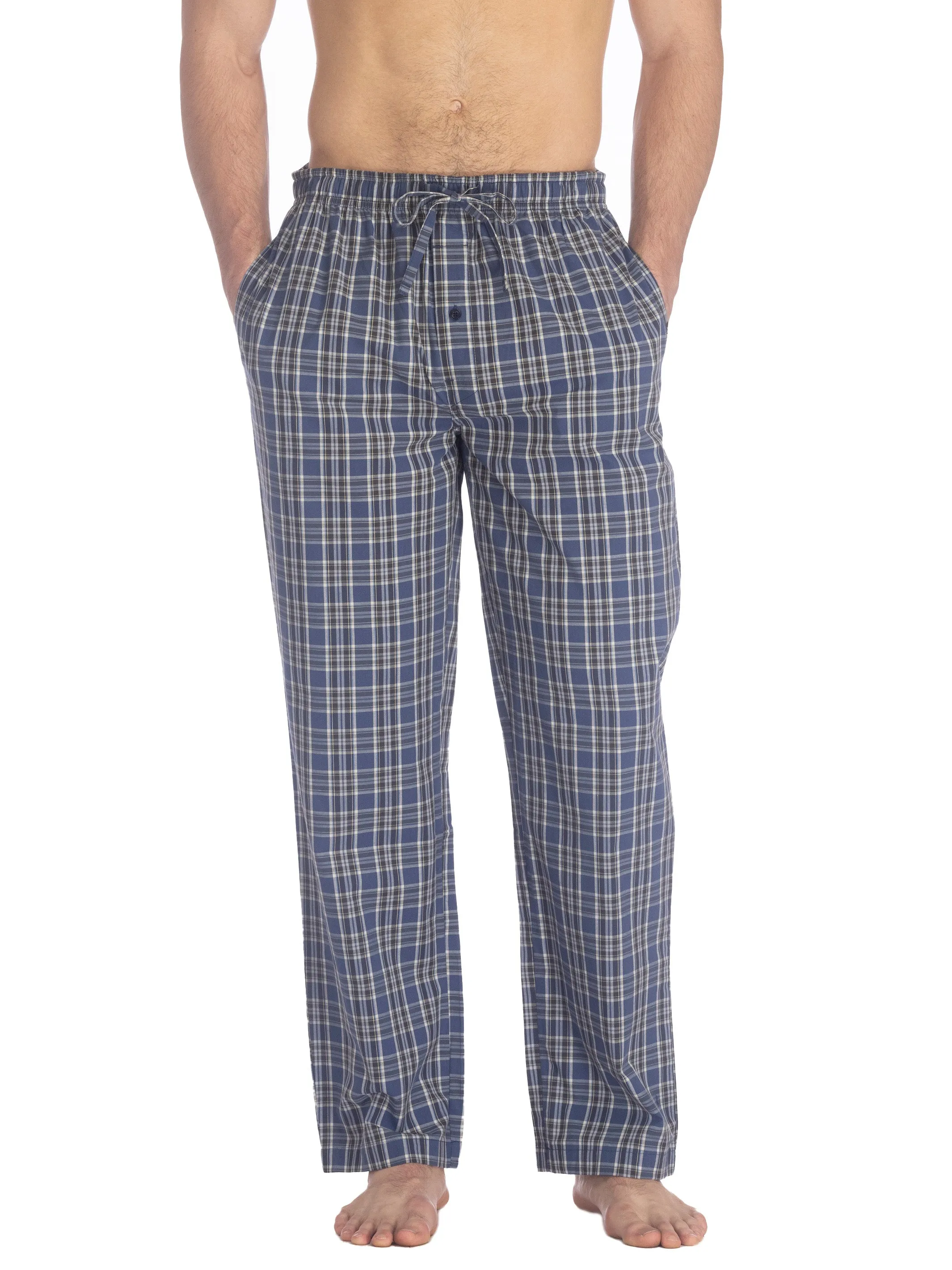 POPLIN PANT | BLUE/WHITE PLAID sold by Joe Boxer